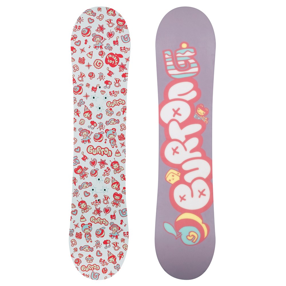 Burton Chicklet Snowboard Girl s Blem 2008 evo