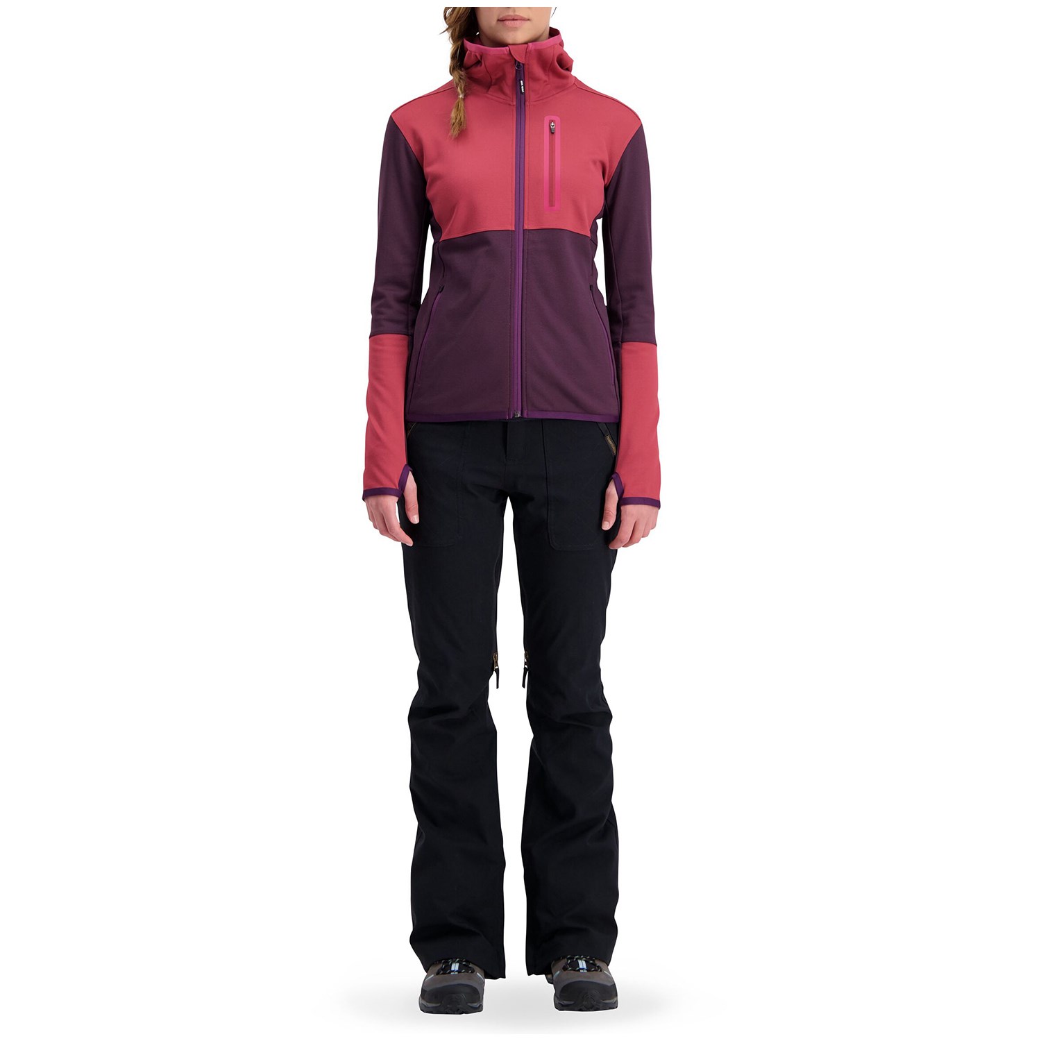 Mons Royale Approach Merino Gridlock Hood Jacket - Women's