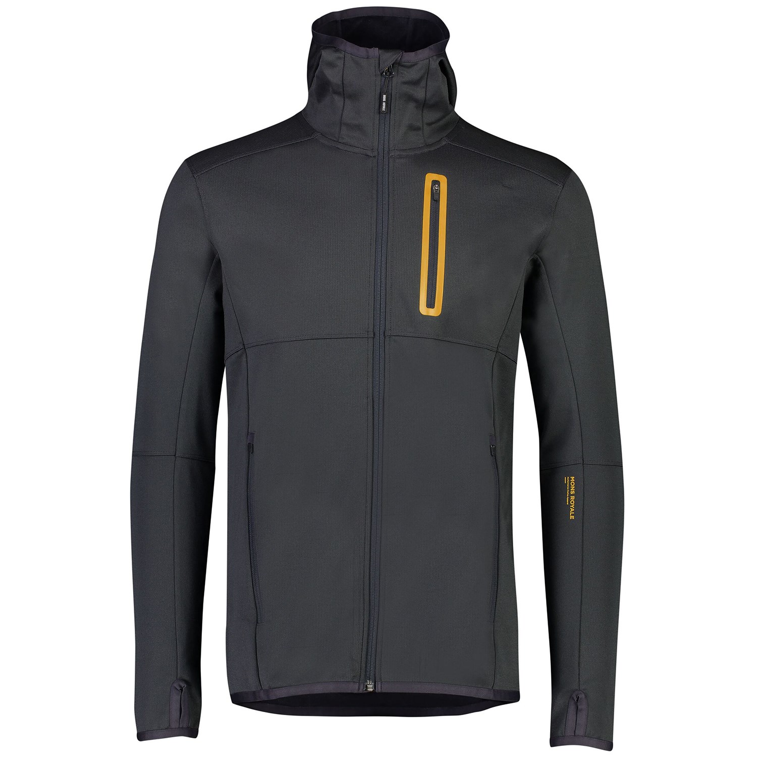 Mons Royale Men's Approach Merino Gridlock Hood Jacket - Cole Sport