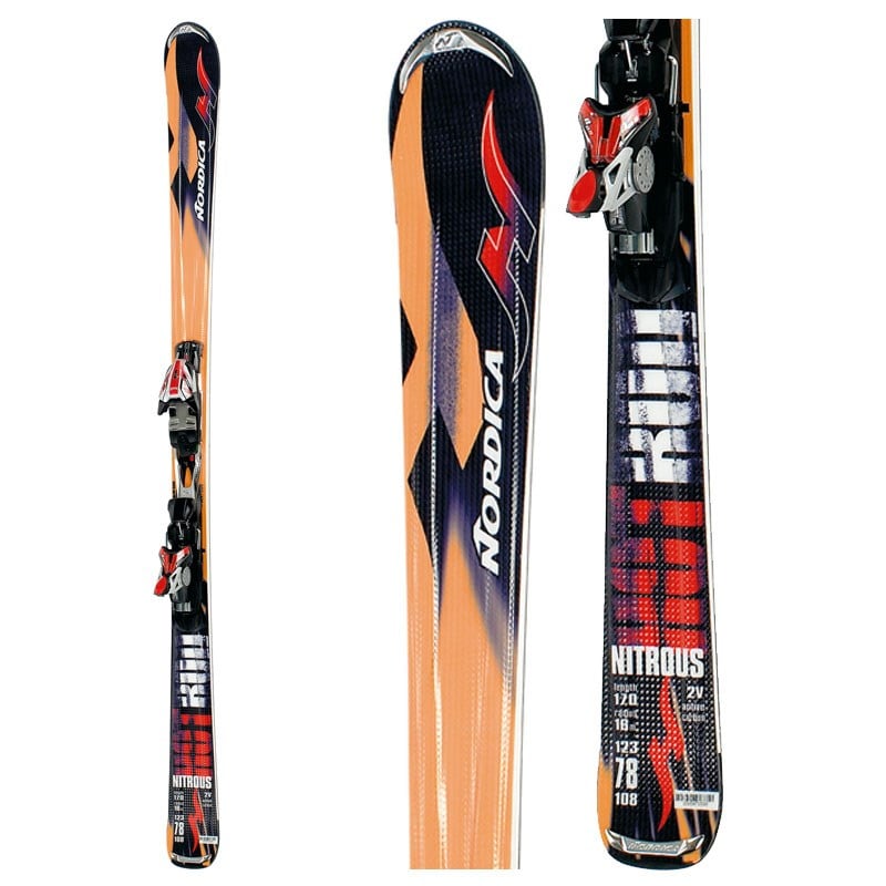 スキー 170 NORDICA NITROUS + MARKER BINDING Nordica Hot Rod Nitrous Skis + Bindings - Used 2007 - Used | evo