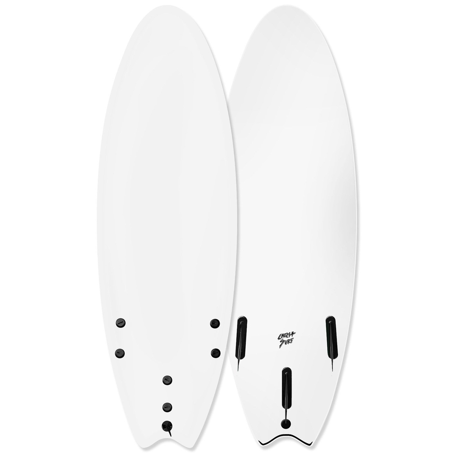 tri fin fish surfboard