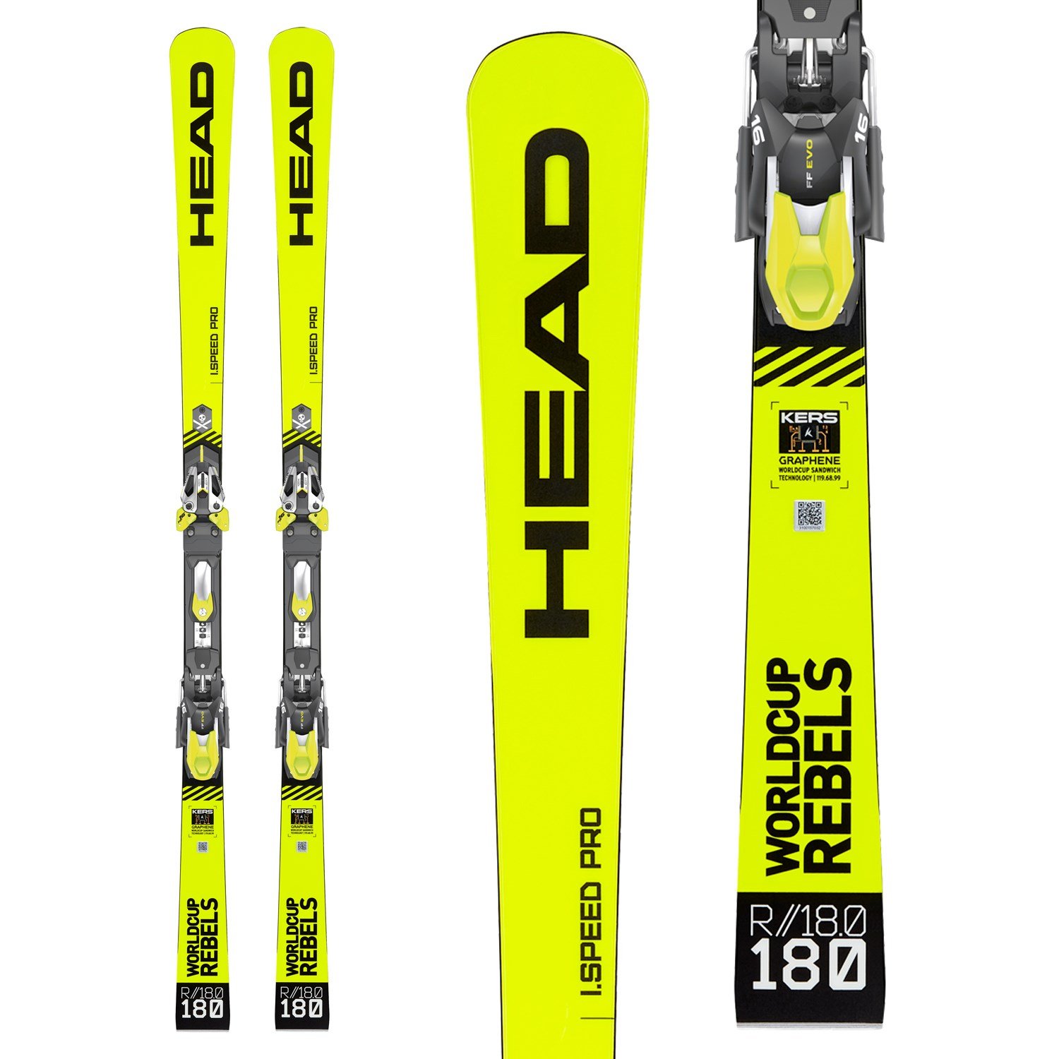 tempo Kunstmatig Beg Head WC Rebels iSpeed Pro Skis + EVO 14 Bindings 2020 | evo
