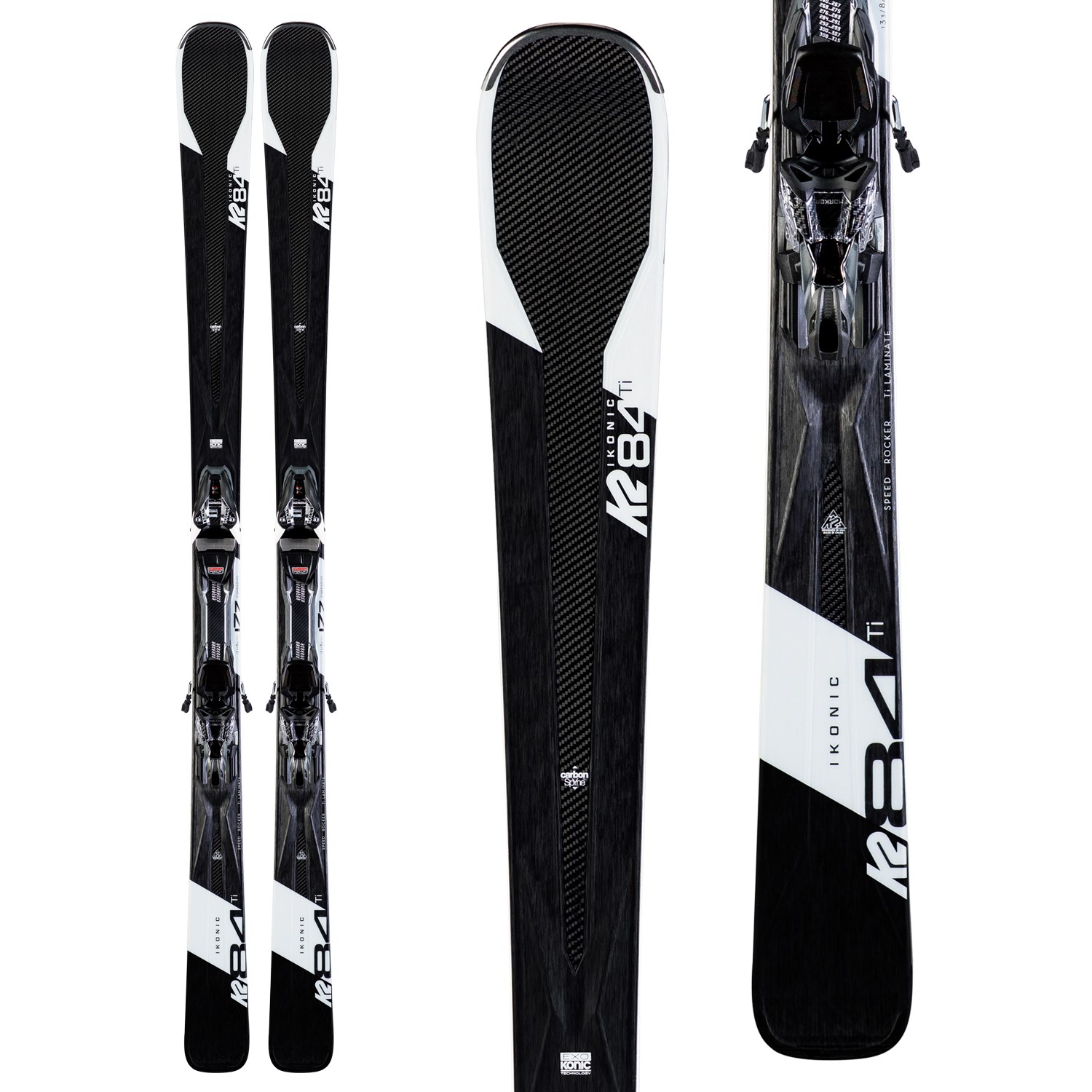 K2 Ikonic 84 Ti Skis + MXC 12 TCX Bindings 2020 | evo