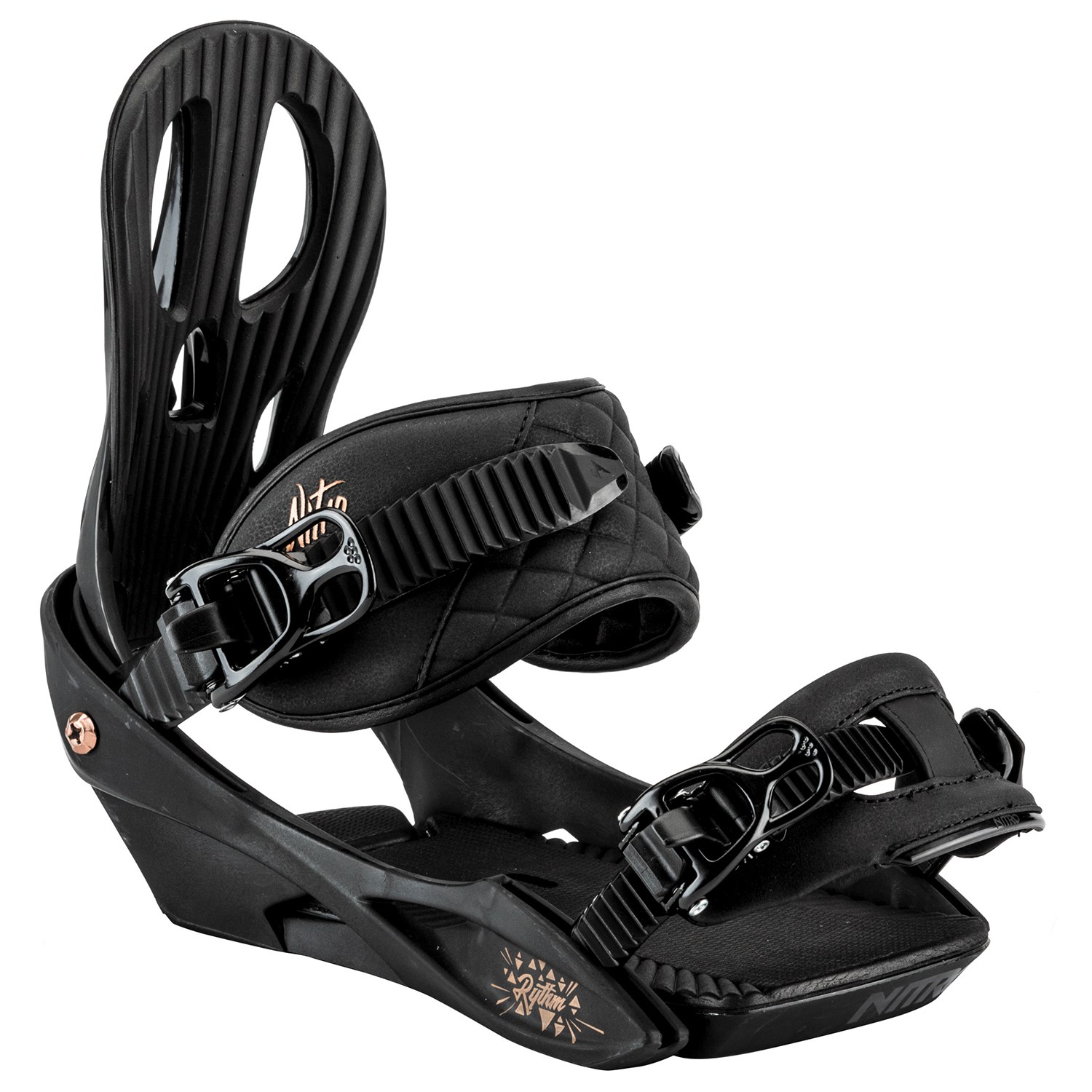 Black Nitro Raiden Snowboard Bindings Ankle Slider Straps x 2 