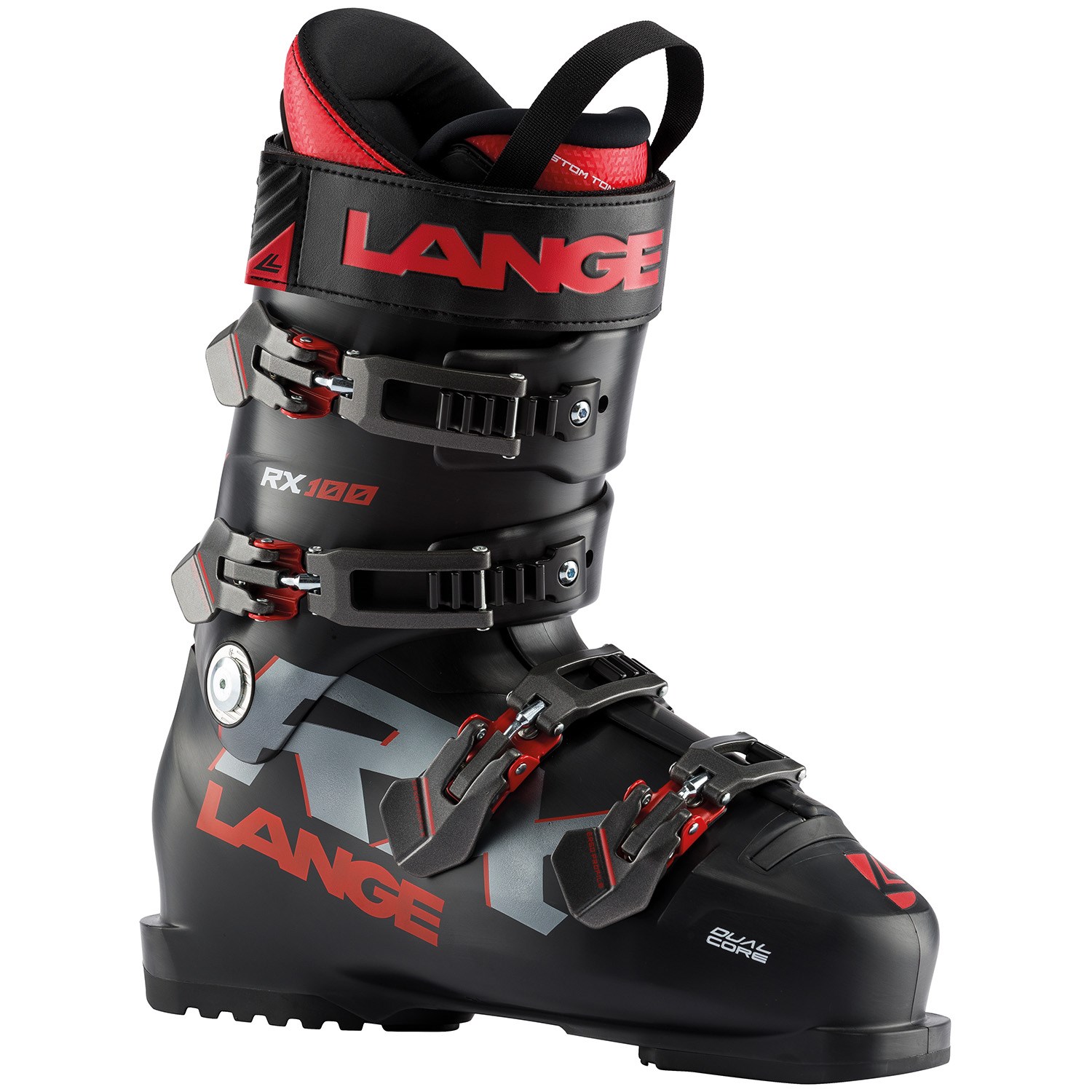 Lange RX 100 Ski Boot Black/Red 255 並行輸入品