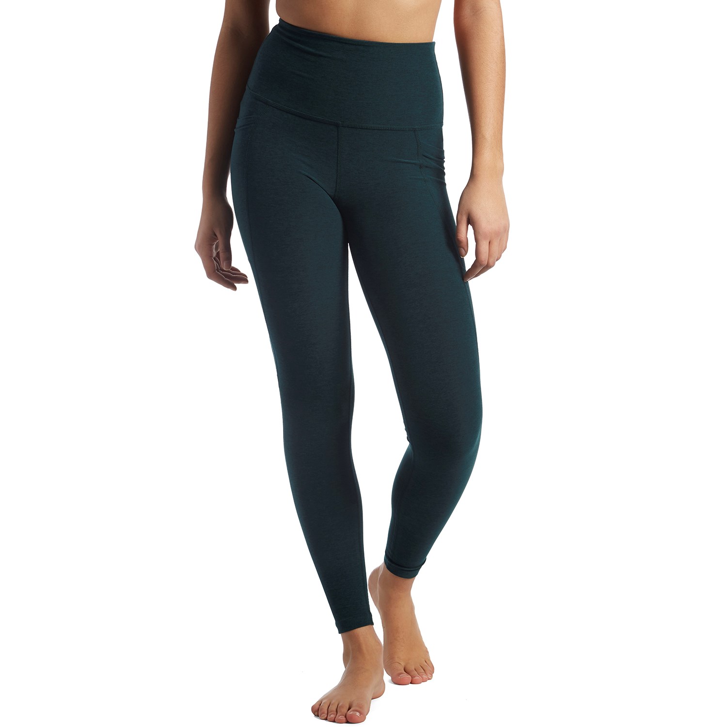 Spacedye Out of Pocket High Waisted Midi Legging in Meadow Sage / Frosty  Glade
