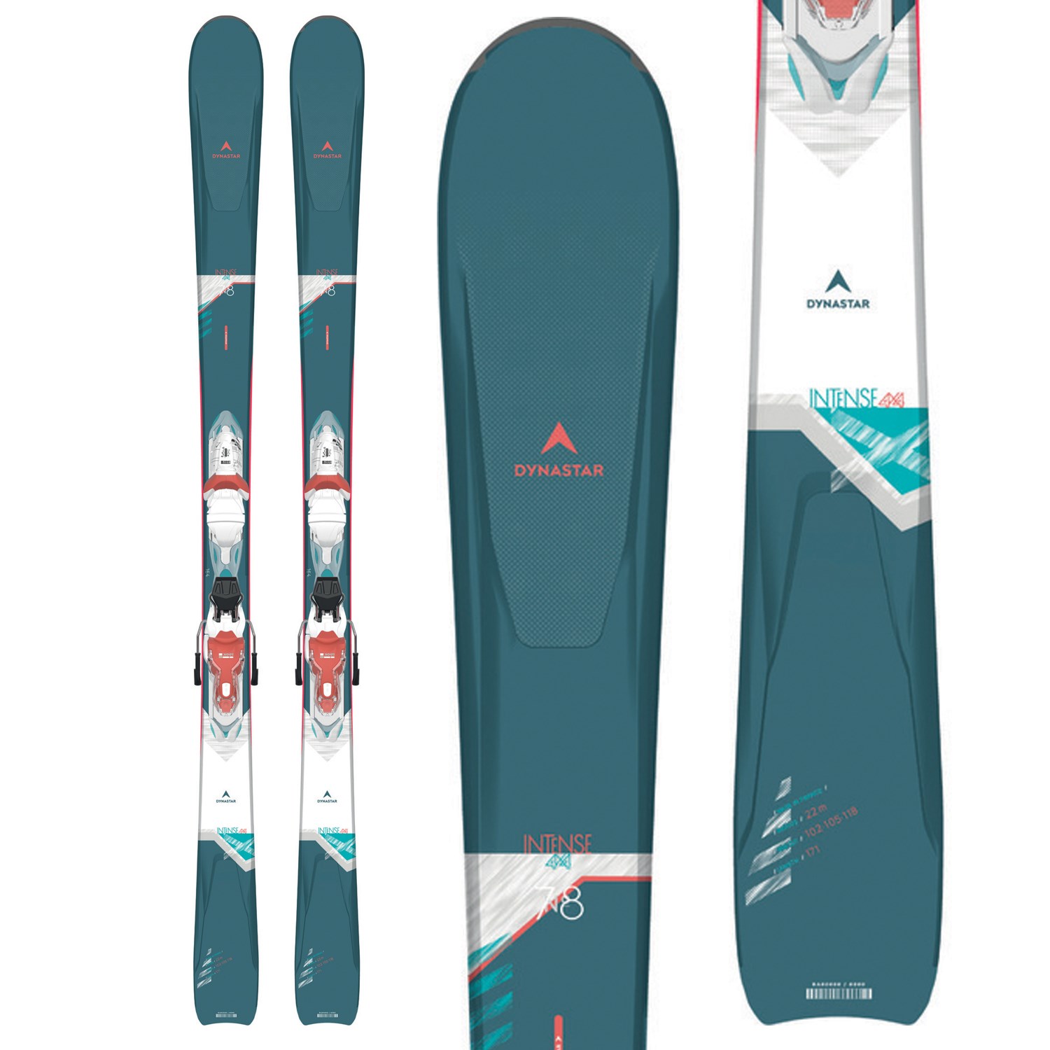 Dynastar Intense 4X4 78 Skis + Xpress 11 GW Bindings - Women's