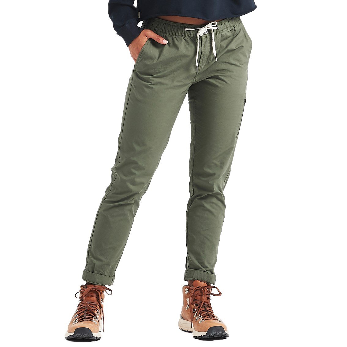 $98 VUORI* RipStop Pant Women's XS X-SMALL Army-Green Outdoor