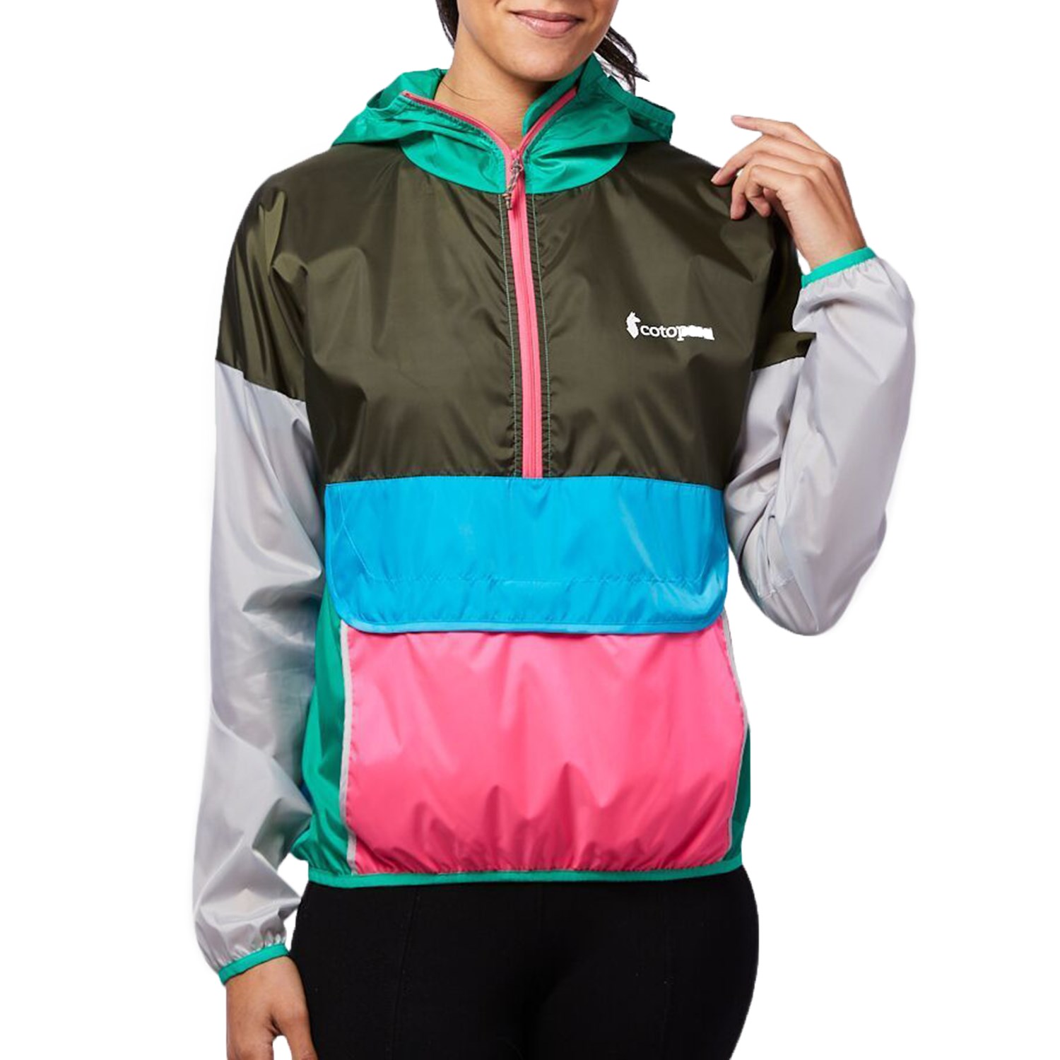 half zip rain jacket
