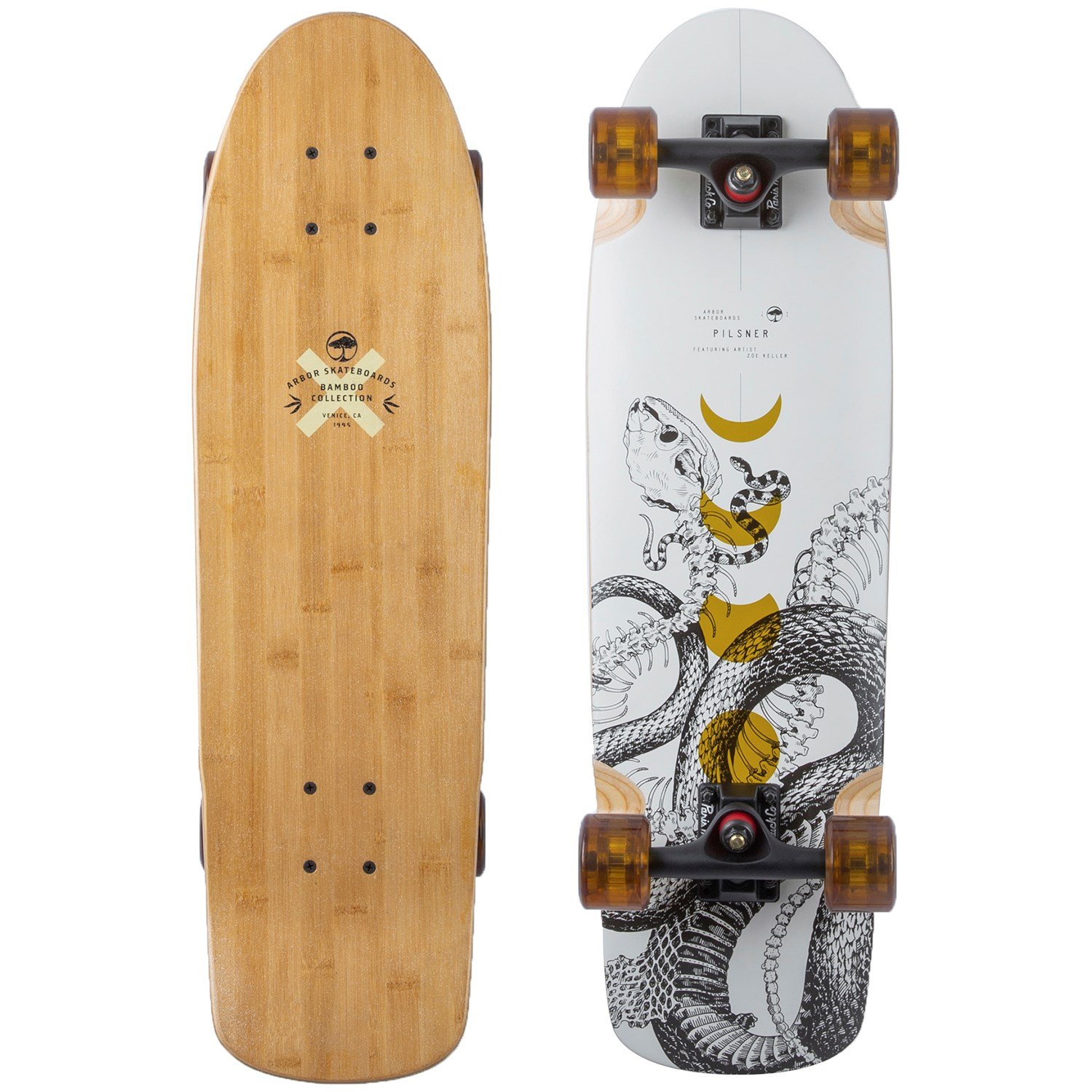 bestellen Dan publiek Arbor Pilsner Bamboo Cruiser Skateboard Complete | evo
