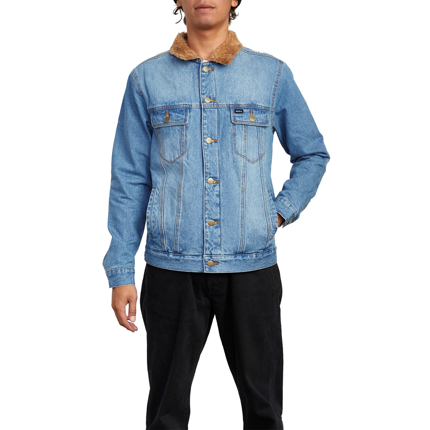 rvca daggers cord sherpa jacket