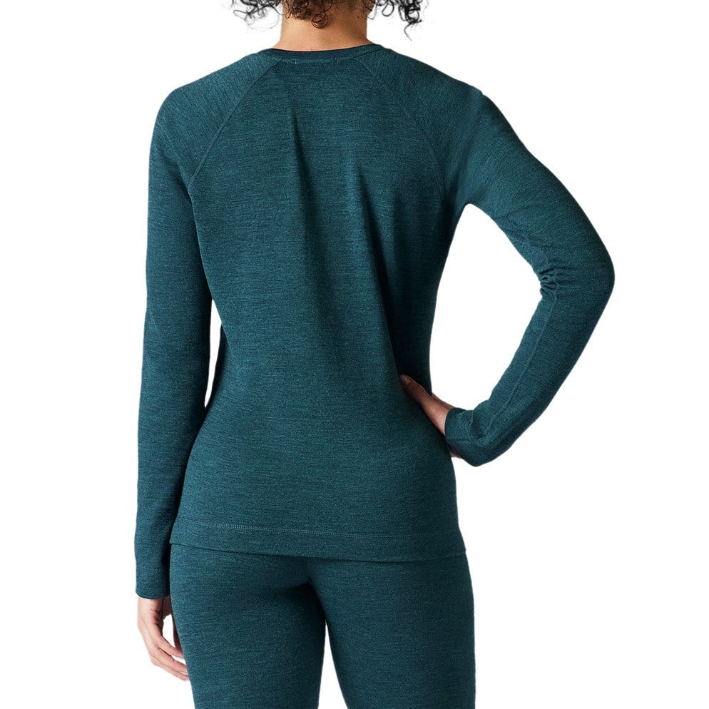 Smartwool Womens Classic Thermal Base Layer Crew Blue Heather