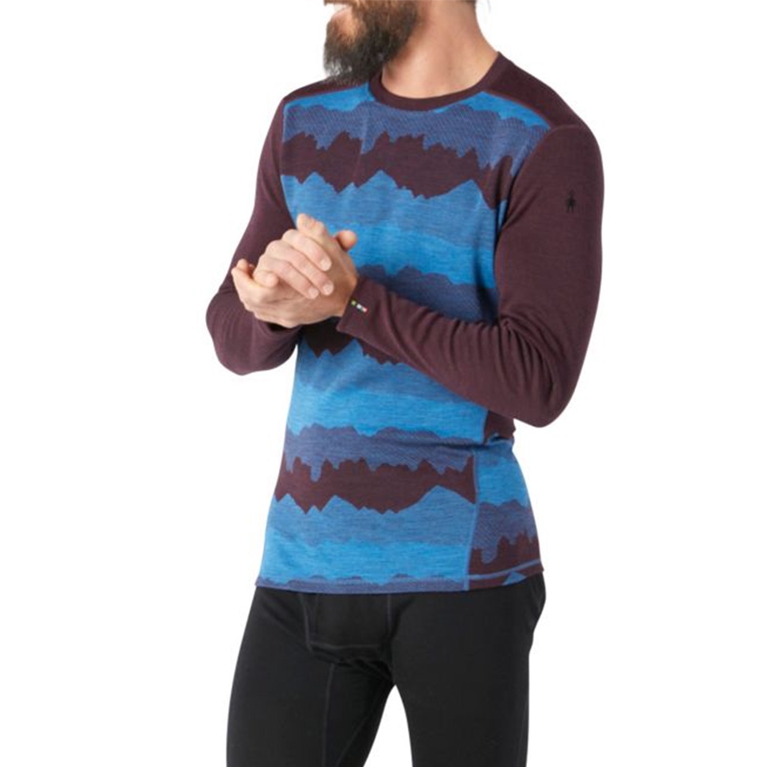 smartwool merino 250 baselayer pattern crew