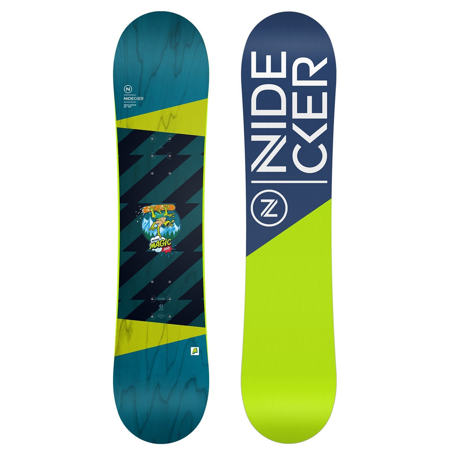 Beginner Riders 2022 Nidecker Micron Magic Twin Tip Unisex's Snowboard 