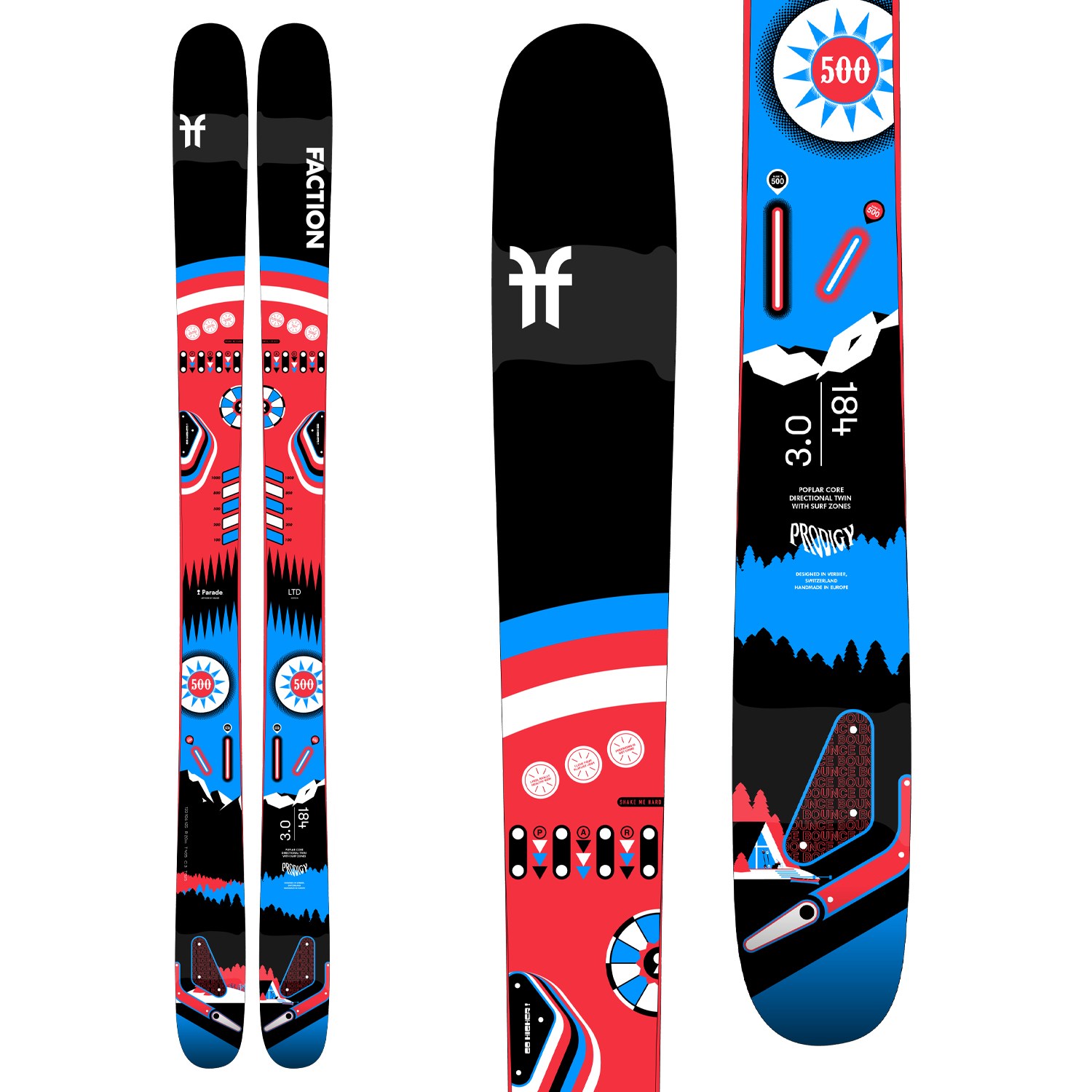 Faction Prodigy 3.0 x Parade Collab Skis 2021 | evo