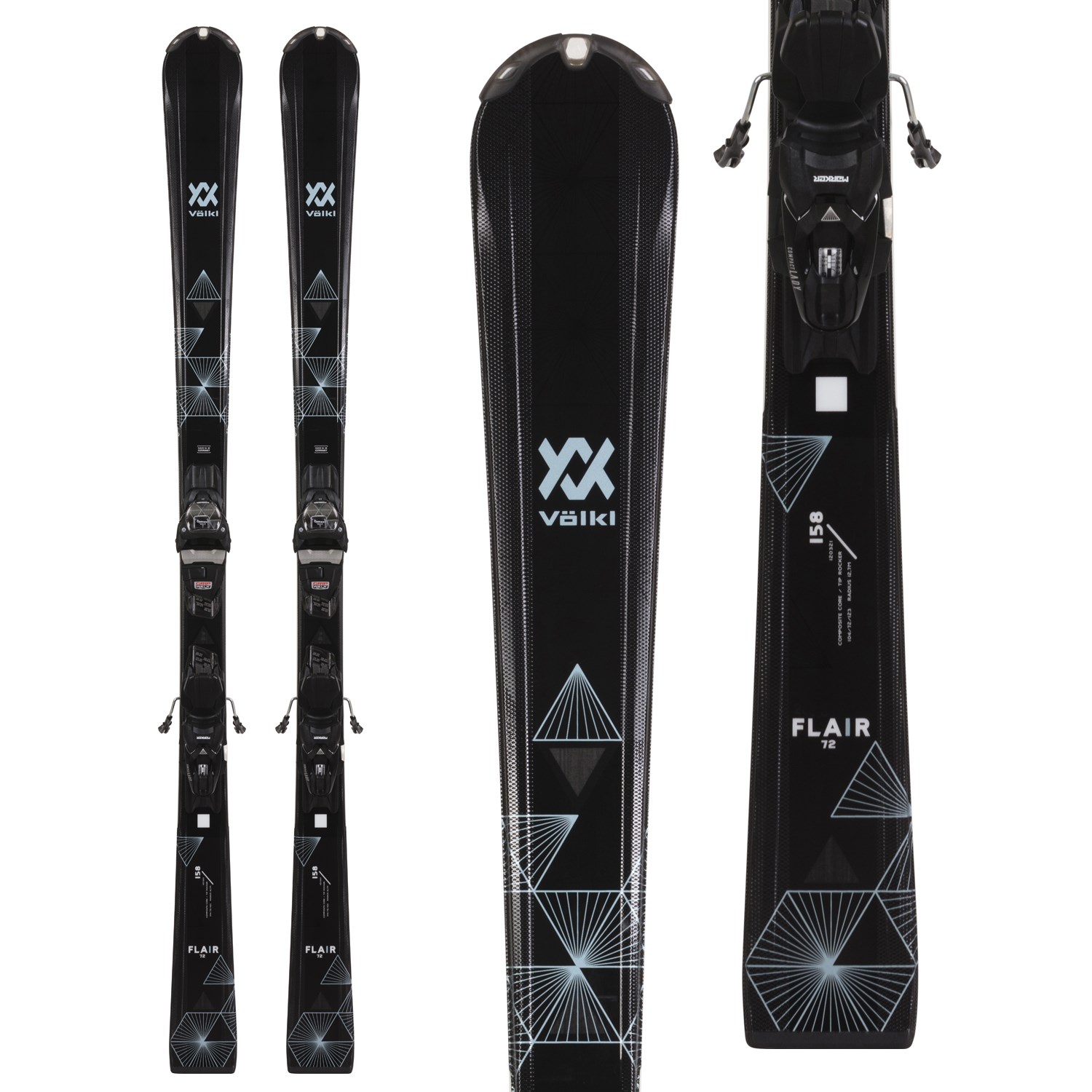 Völkl Flair 72 Skis + vMotion 10 GW Bindings - Women's 2021 | evo