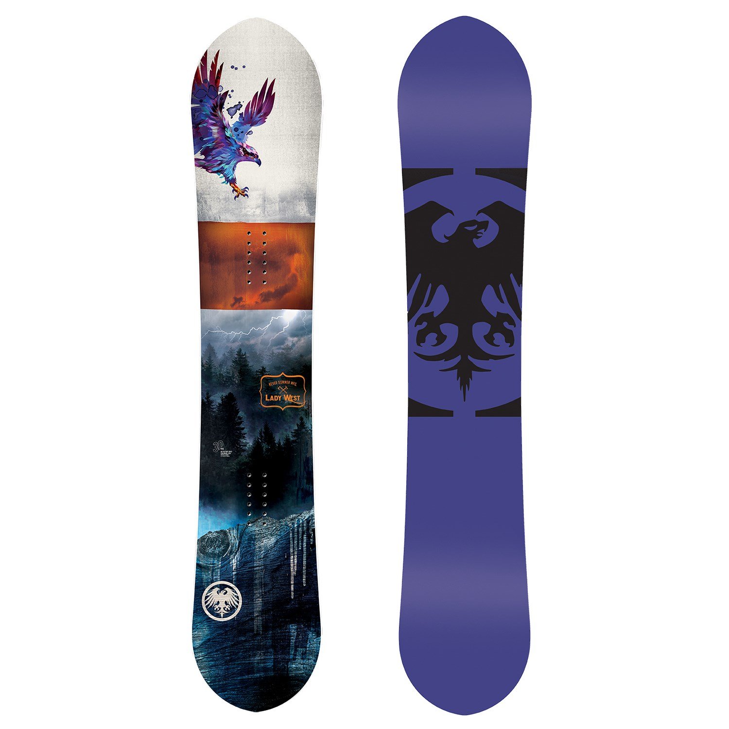 Never Summer Lady West Snowboard - Women's 2021 | evo