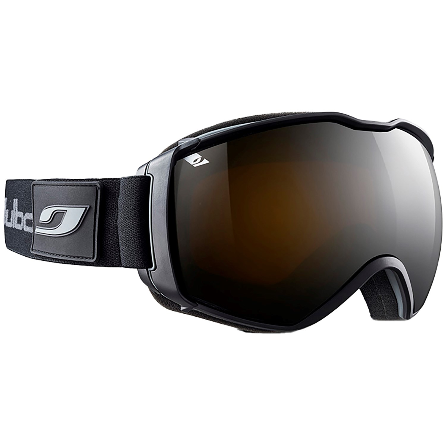 Julbo Airflux Skiing Biking Snowboarding Goggles Black Noir Cat 0 Clear Lens 
