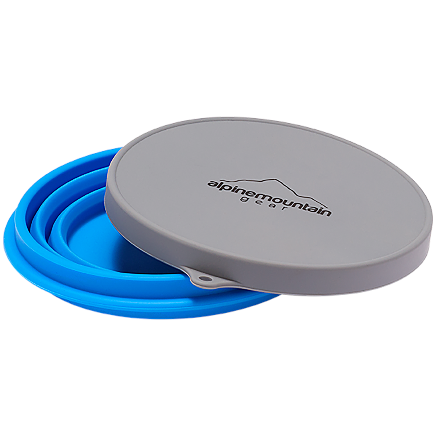 Alpine Mountain Gear Collapsible Silicone Bowl Blue, Large