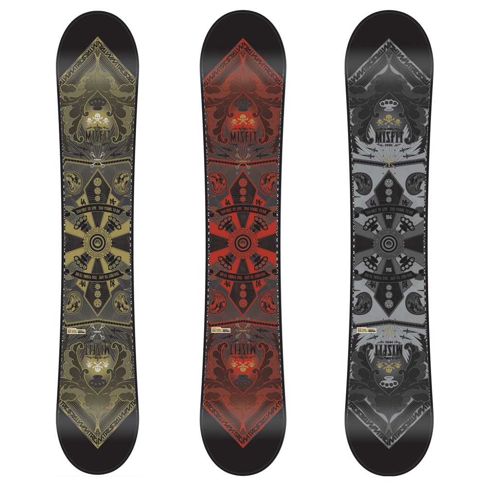 NITRO MISFIT スノーボード Nitro Misfit Logo Snowboard 2009 | evo