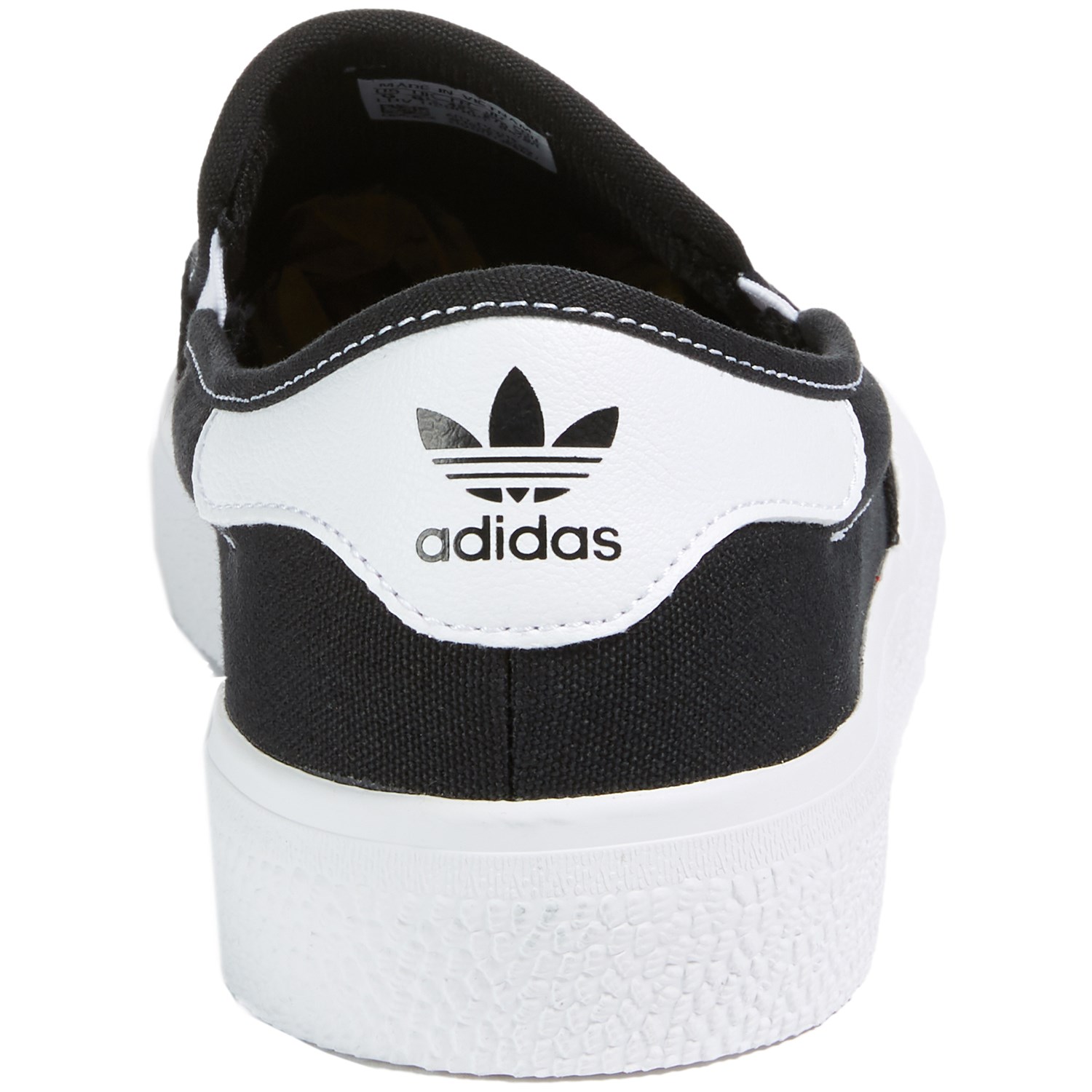 adidas black and white slip on