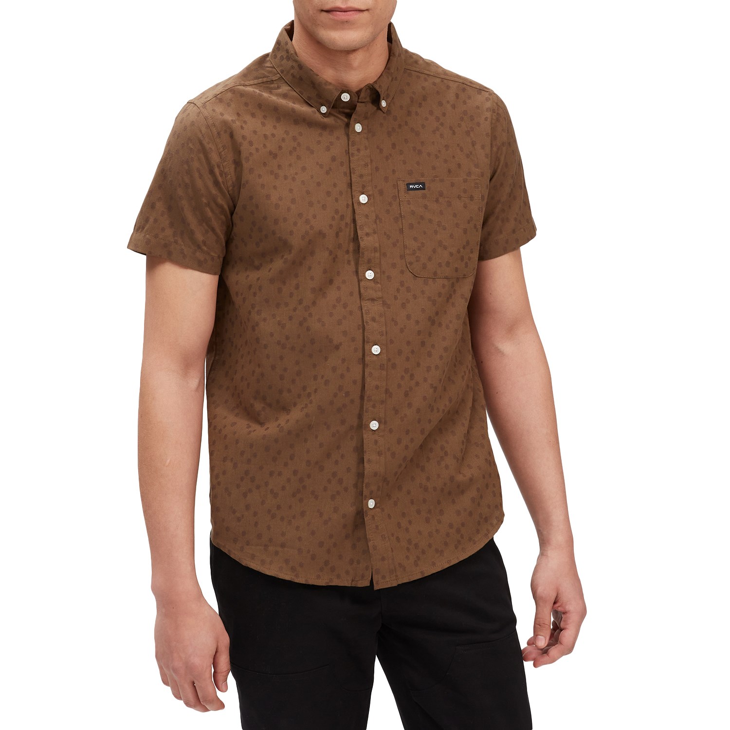 rvca men's that ll do oxford shirt