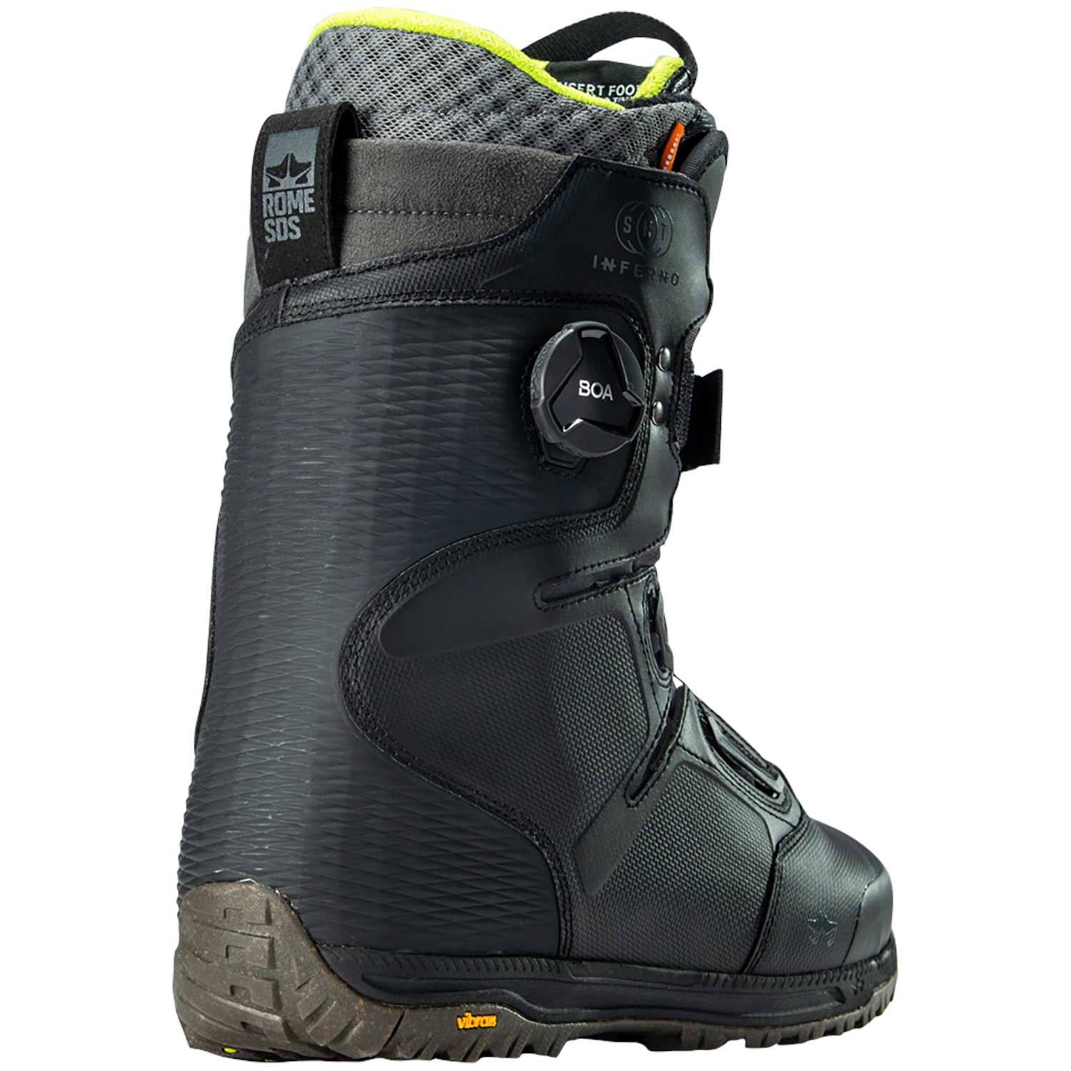 Rome Snowboards Inferno Snowboard Boots, Black, 8並行輸入