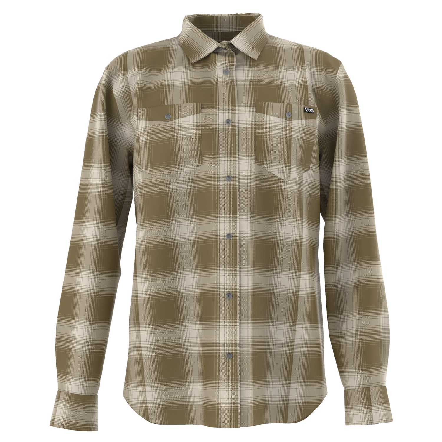 Vans Monterey III Flannel Shirt Botanical Garden Dirt Front