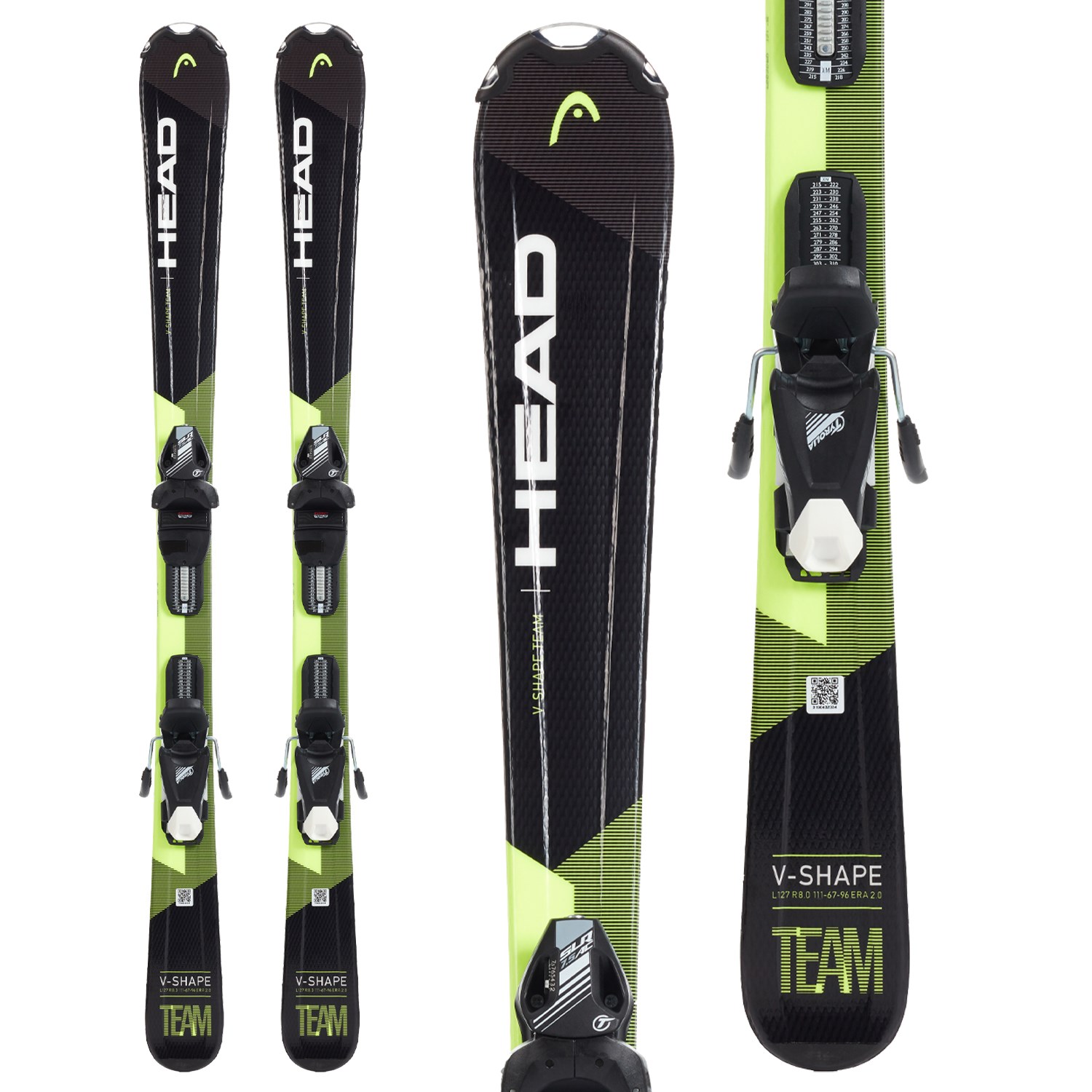 Head V Shape Team Skis Slr 7 5 Gw Bindings Boys 21 Evo