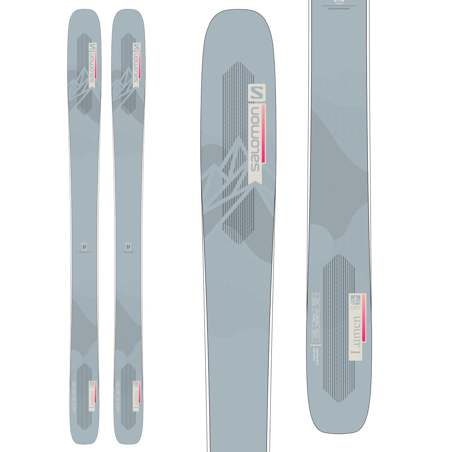 2020 Salomon QST Lumen 99 Womens Skis 
