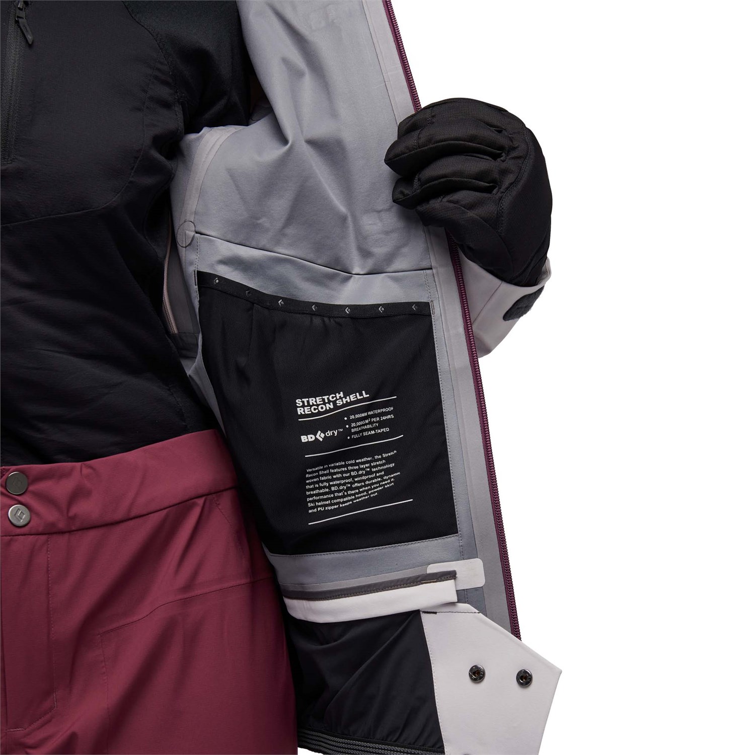 Black Diamond Recon Stretch LT Shell Jacket - Women's - Large / Ice  Pink/Tundra