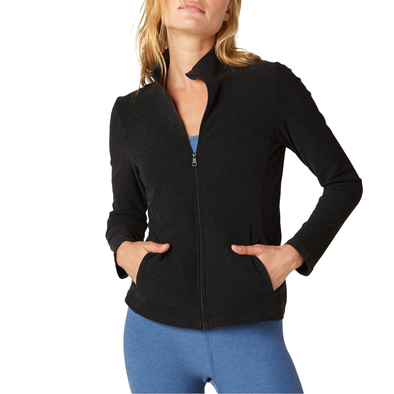 mock neck jacket women's