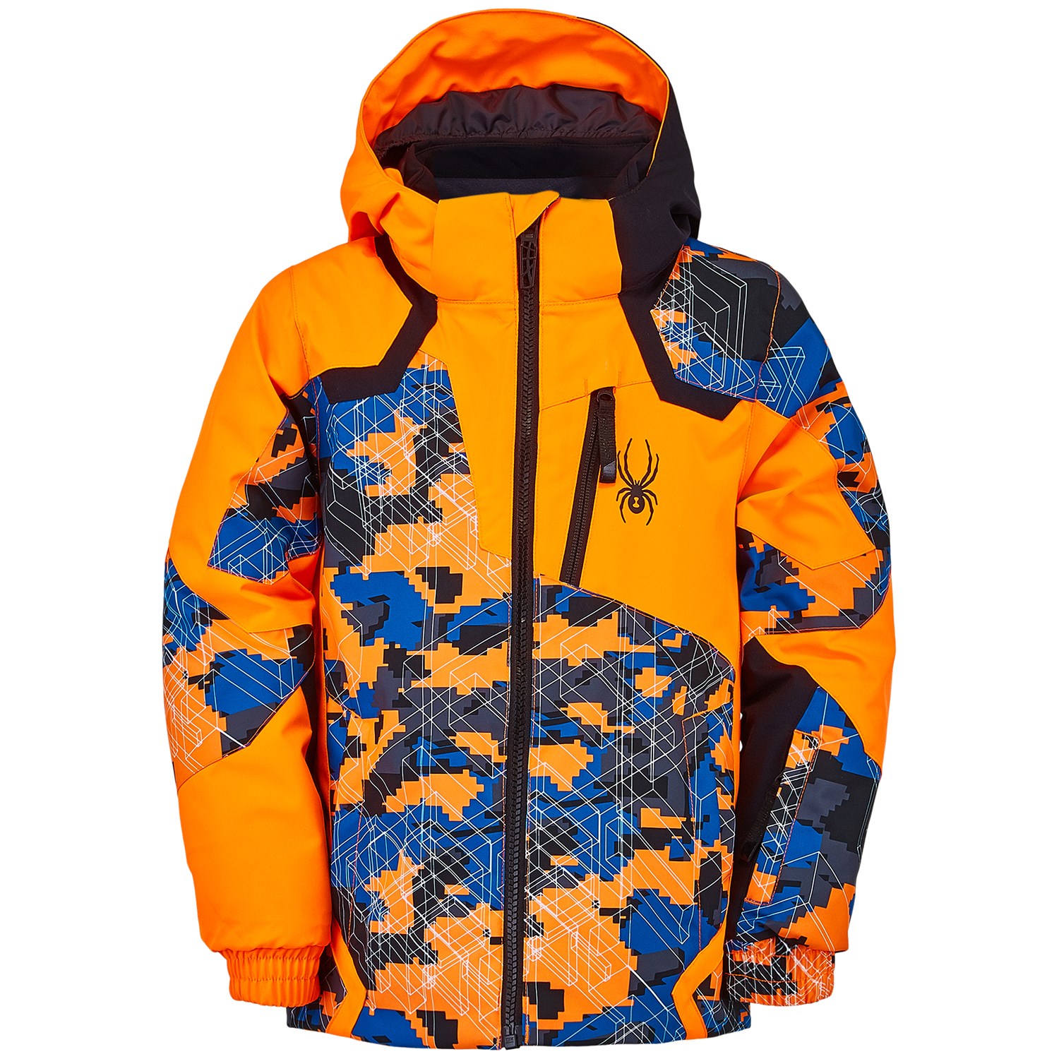 spyder leader jacket orange