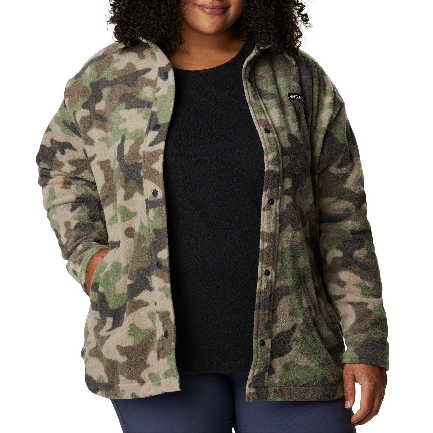 Women's Benton Springs™ Fleece Shirt Jacket - Plus Size