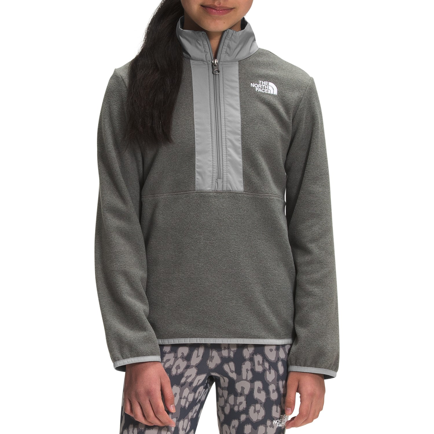The North Face - Glacier 1/4 Zip Kids - MD TNF Medium Grey Heather