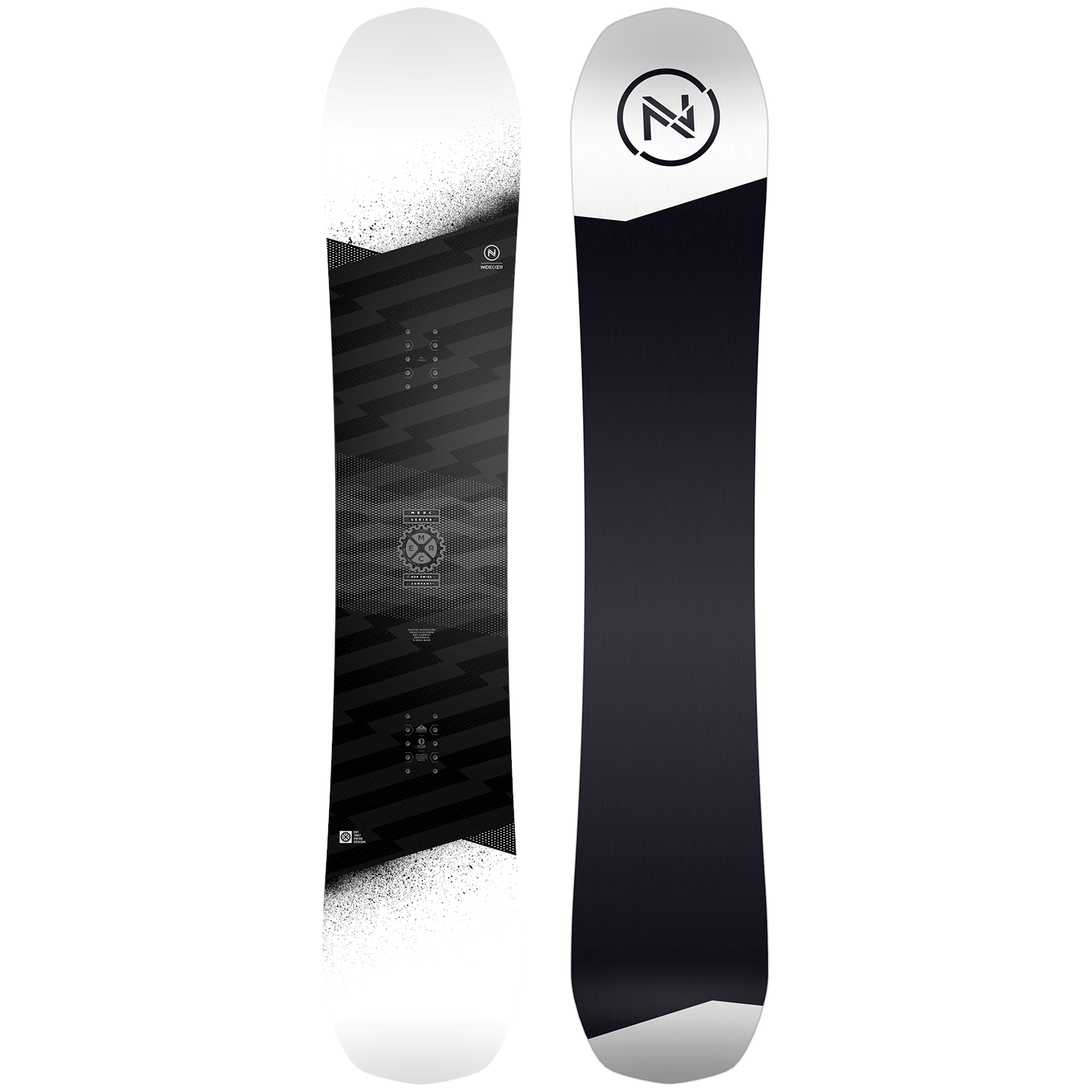 NIDECKER Snowboard black and white.
