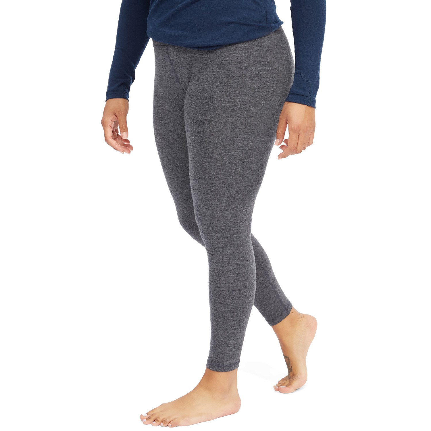 ClimateRight by Cuddl Duds Womens Plush Warmth High Waisted Long Underwear  Thermal Leggings