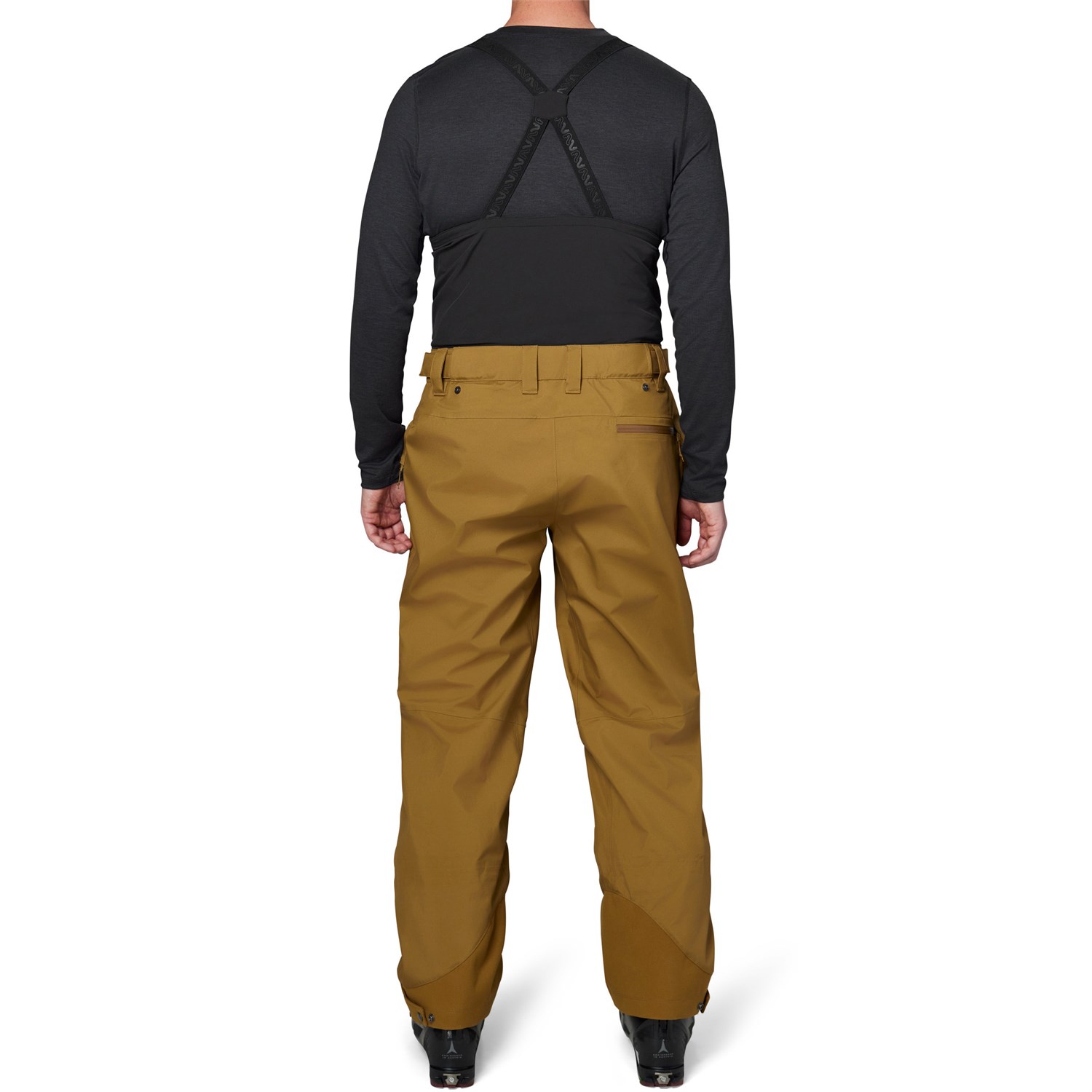 FLYLOW Men'rg Bib Pants ビブパンツ S F24_BakerBib_Black_Back_grande