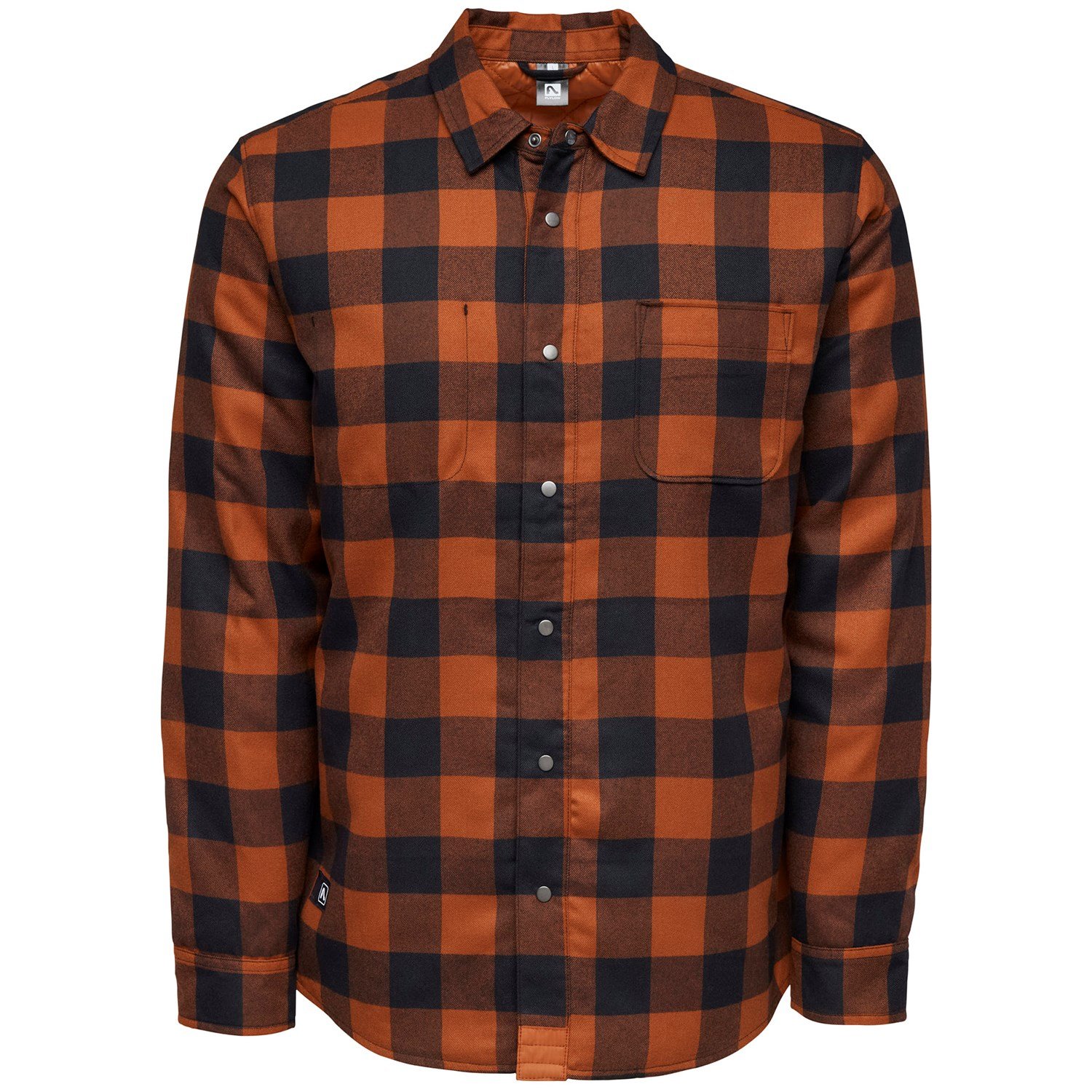 Outpost Makers Plaid Flannel Shirt - Orange/Brown Small, Men's