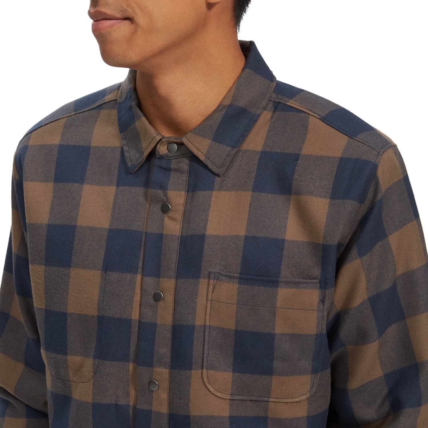 Flylow Sinclair Insulated Flannel - Men's Copper/Redwood, M