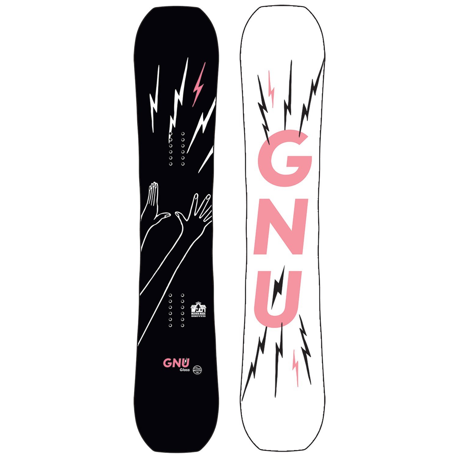 2 x JONES Snowboard Logo Decal Stickers in White Gloss 
