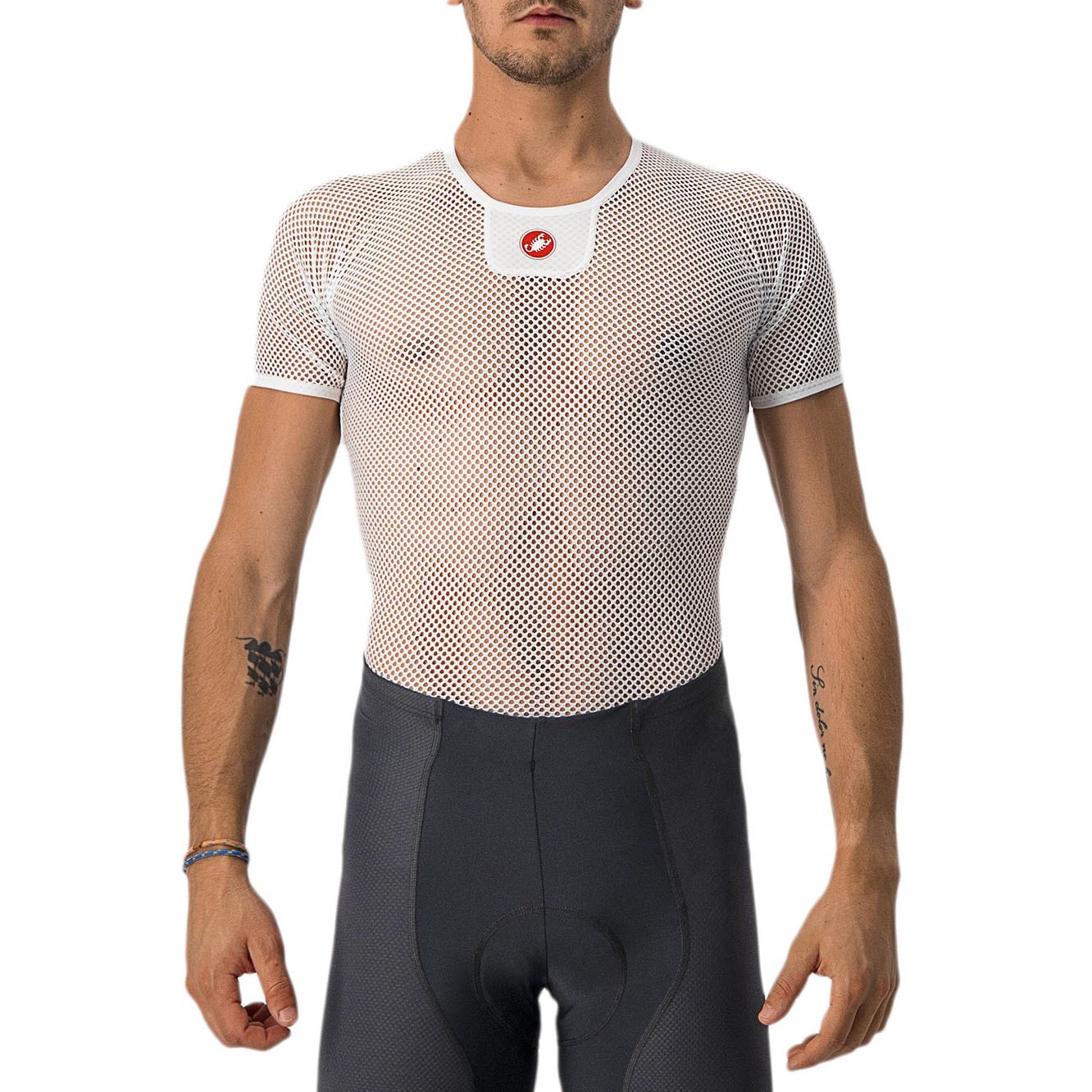 Castelli Core Mesh 3 Short Sleeve Base Layer (White) (S/M)