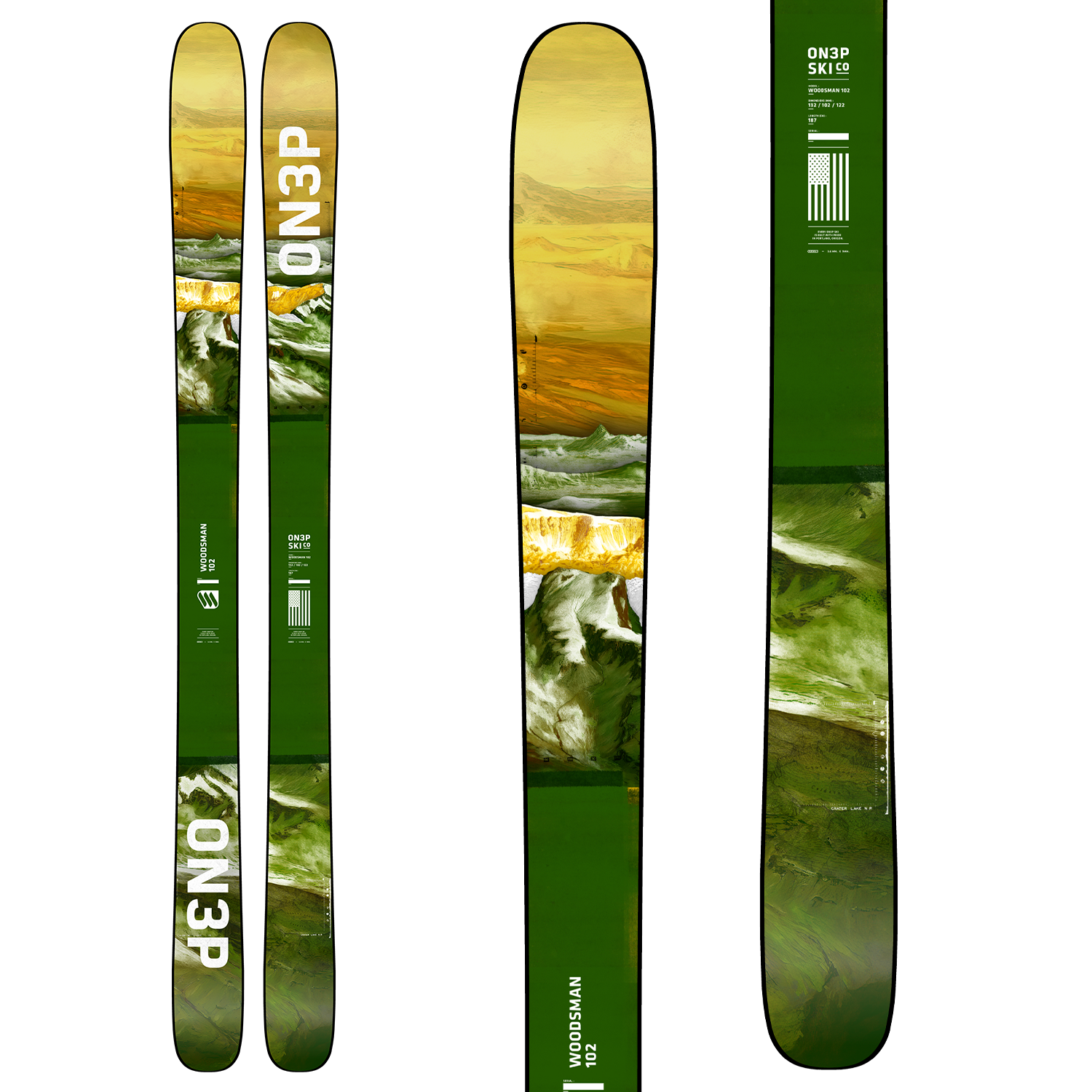 ON3P Woodsman 102 Skis 2023