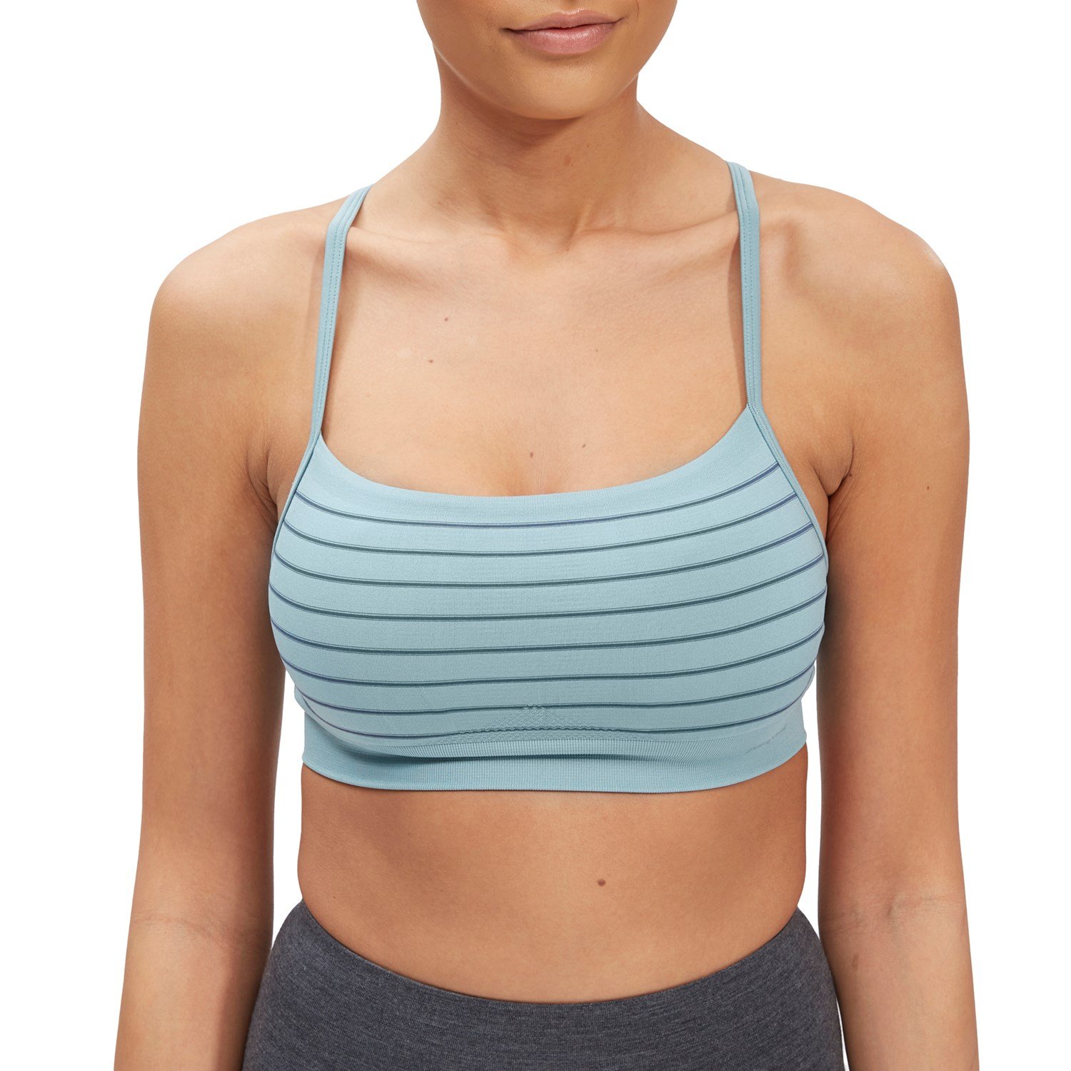 Women Yoga Bra Padded Sports Cropped Y Back Pilates Tank Tops Casual  Vest-POOWE : : Clothing & Accessories