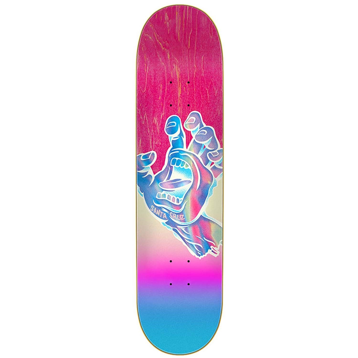 Santa Cruz Iridescent Hand 7.75" Skateboard Deck 
