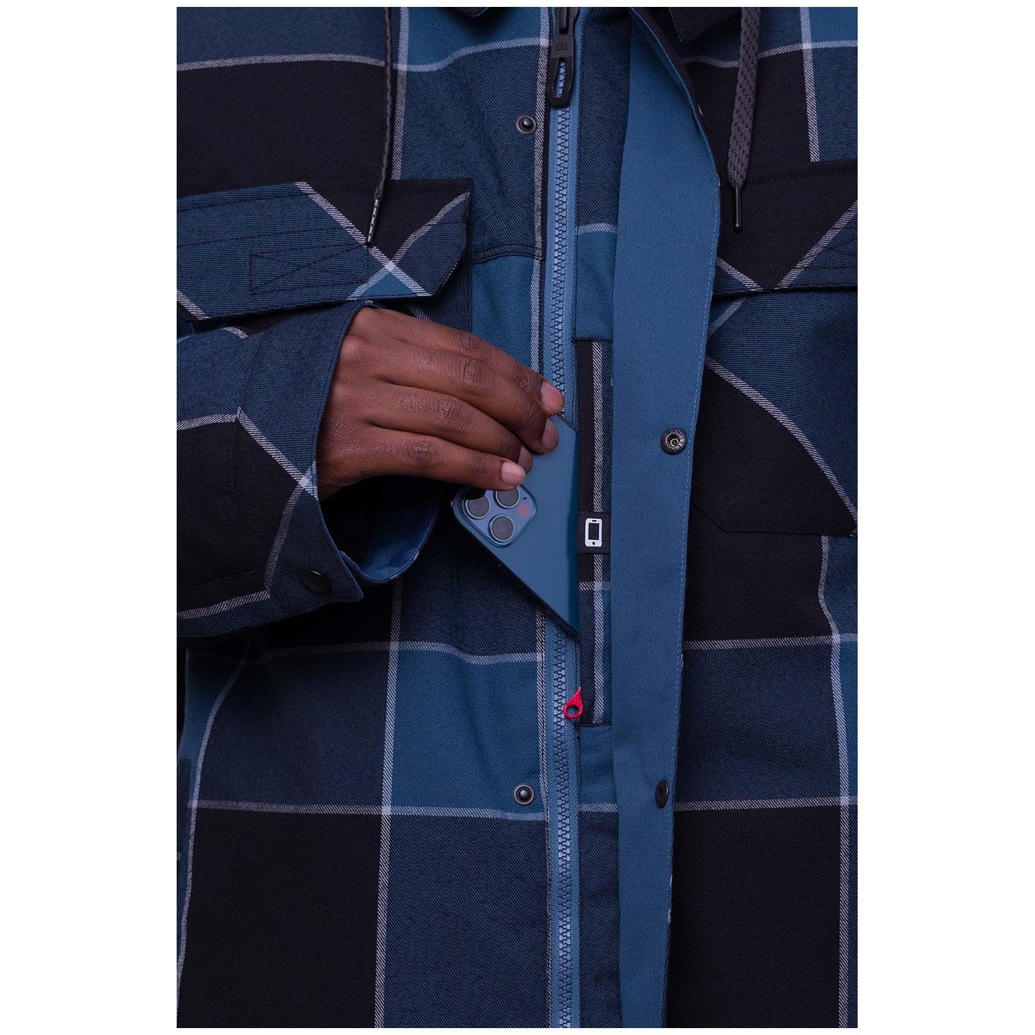 686 AUTHENTIC WOODLAND INS JACKET チェック　L 686 Men's Woodland Insulated Jacket