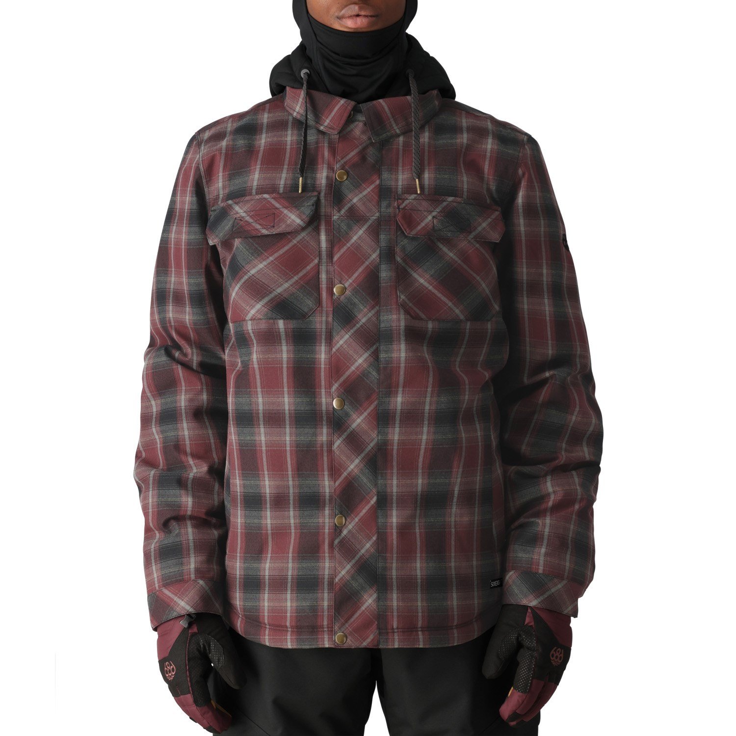 686 AUTHENTIC WOODLAND INS JACKET チェック　L 686-woodland-insulated-jacket-