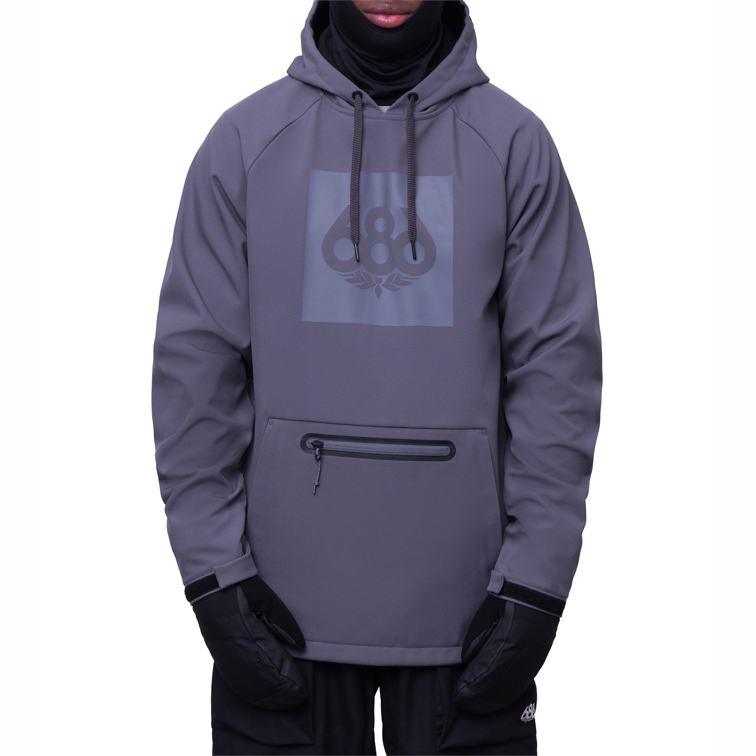 686 WATERPROOF HOODY スノボウェア rhino-grey M 686 Waterproof Hoodie - rhino grey | Tactics