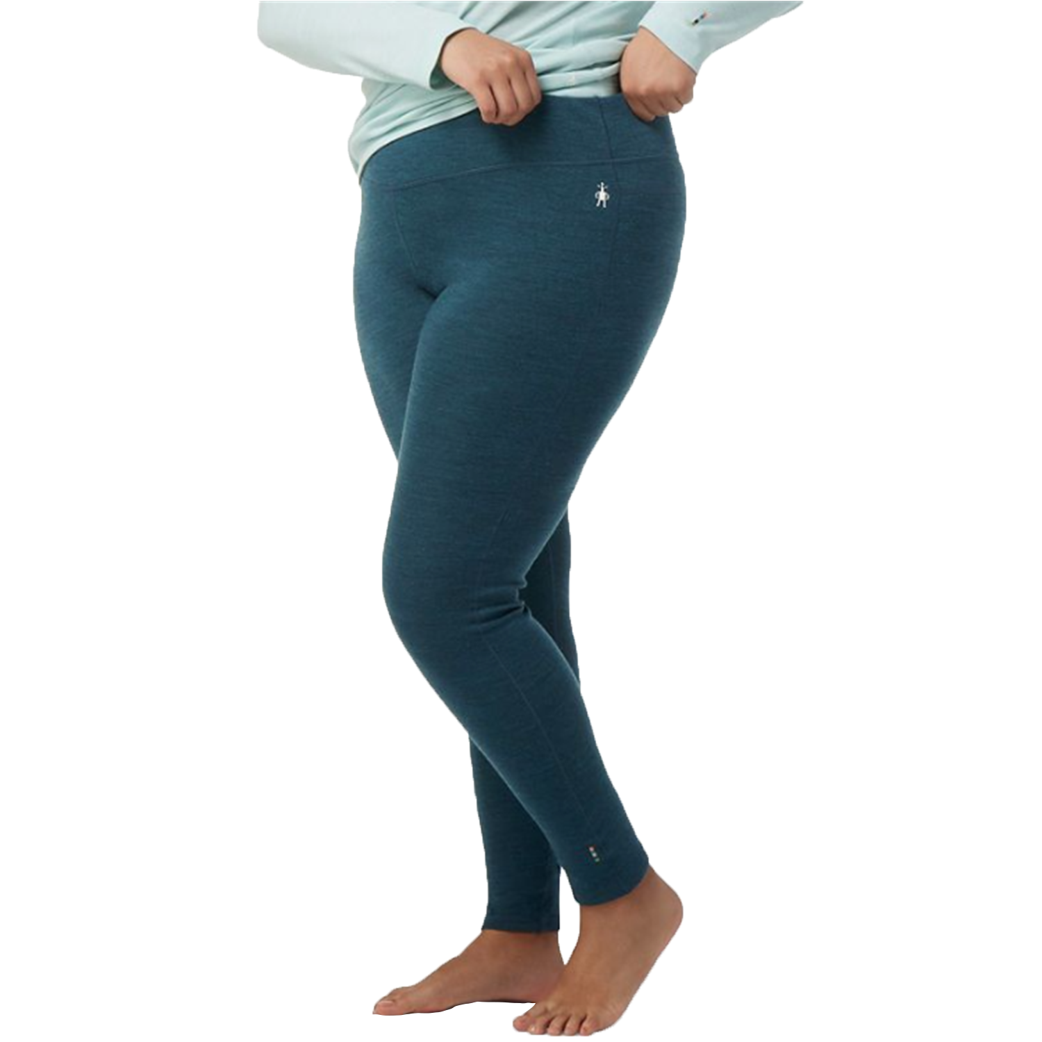 Women's Merino Wool Pants - Base Layer Leggings Burgundy, Bottom, Underwear, Thermal, Lightweight