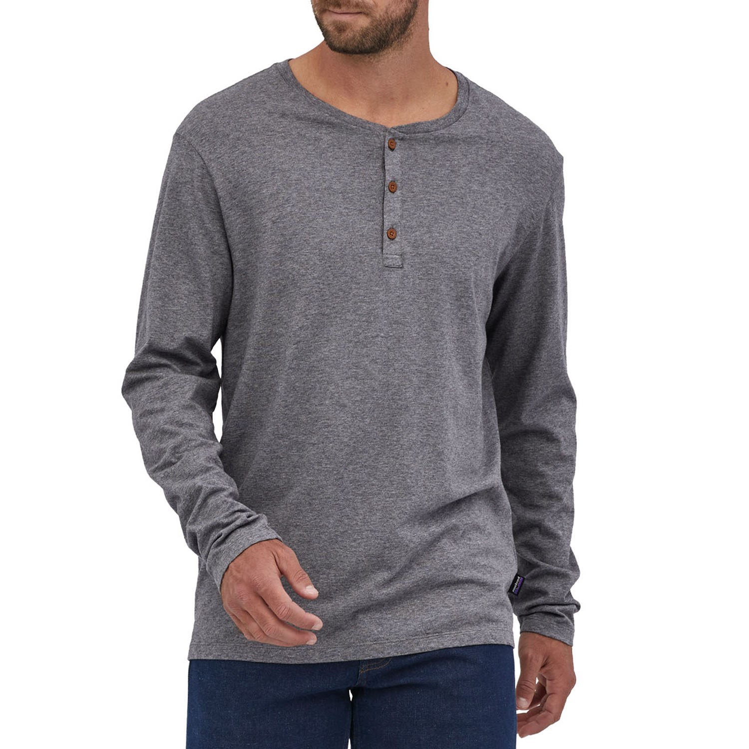 Organic Cotton Long Sleeve Henley Top